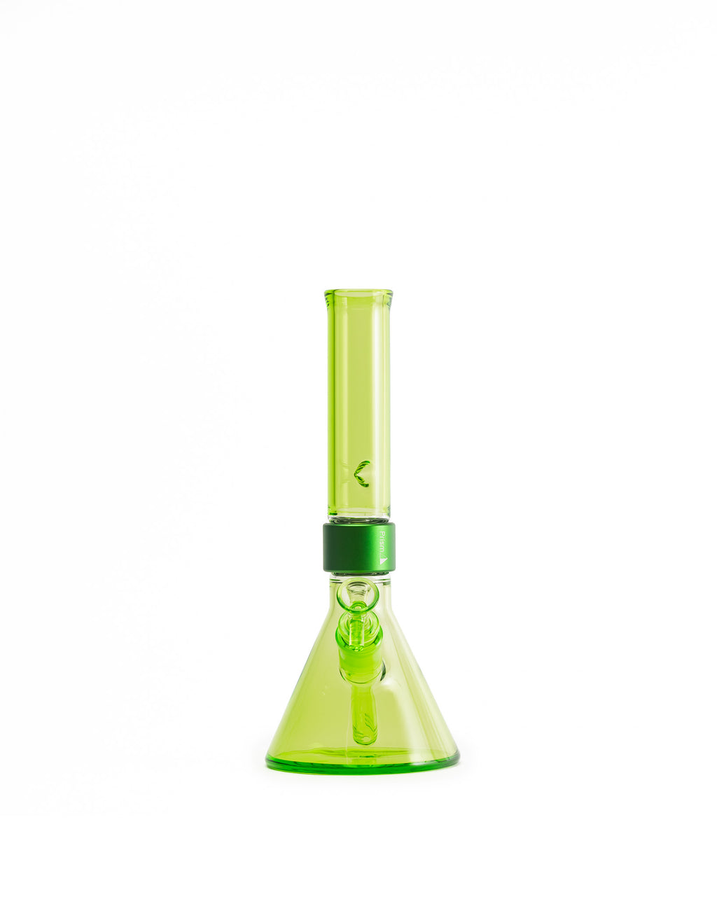 Prism Water Pipes - MINI Standard Monochrome Beaker Single Stack - Slime
