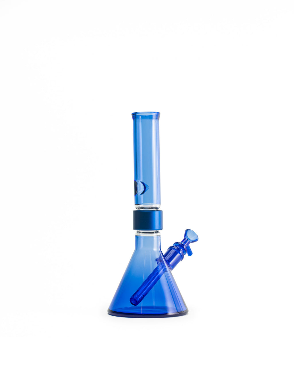 Prism Water Pipes - MINI Standard Monochrome Beaker Single Stack - Blueberry