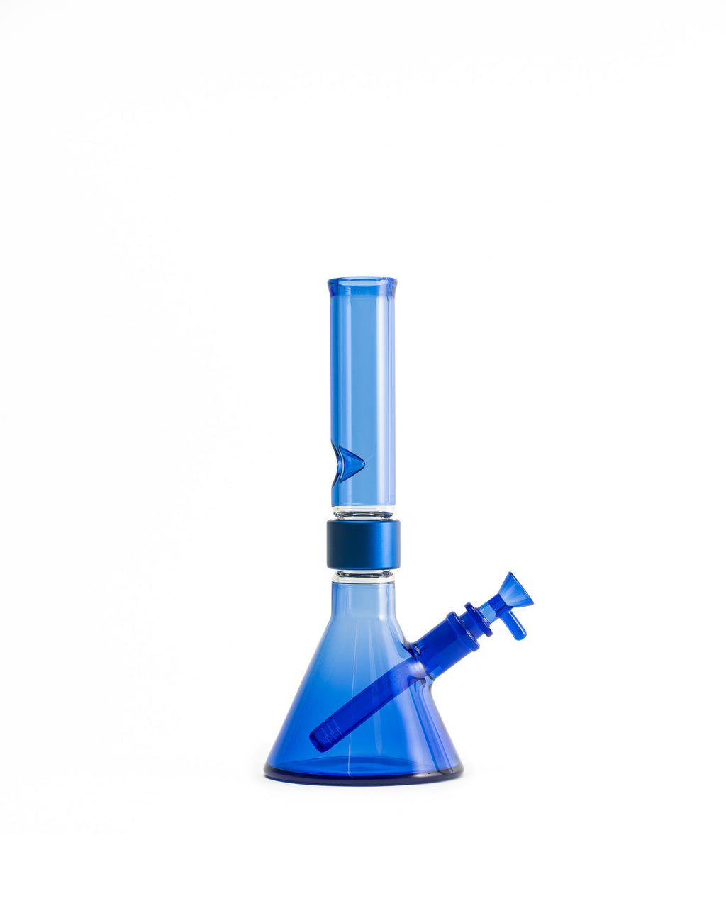 Prism Water Pipes - MINI Standard Monochrome Beaker Single Stack - Blueberry