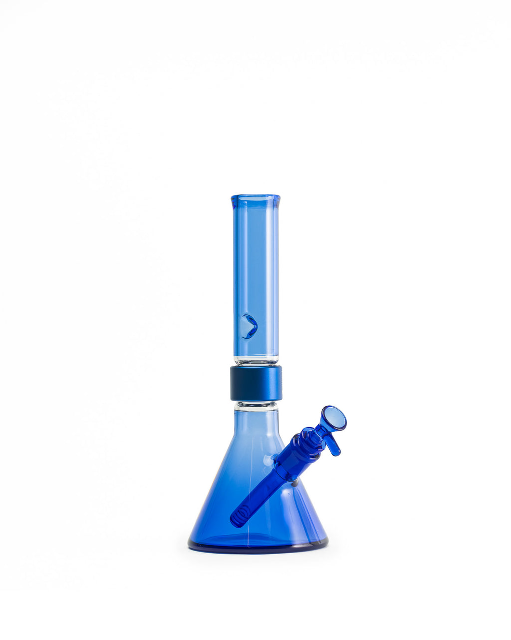 Prism Water Pipes - MINI Standard Monochrome Beaker Single Stack - Blueberry