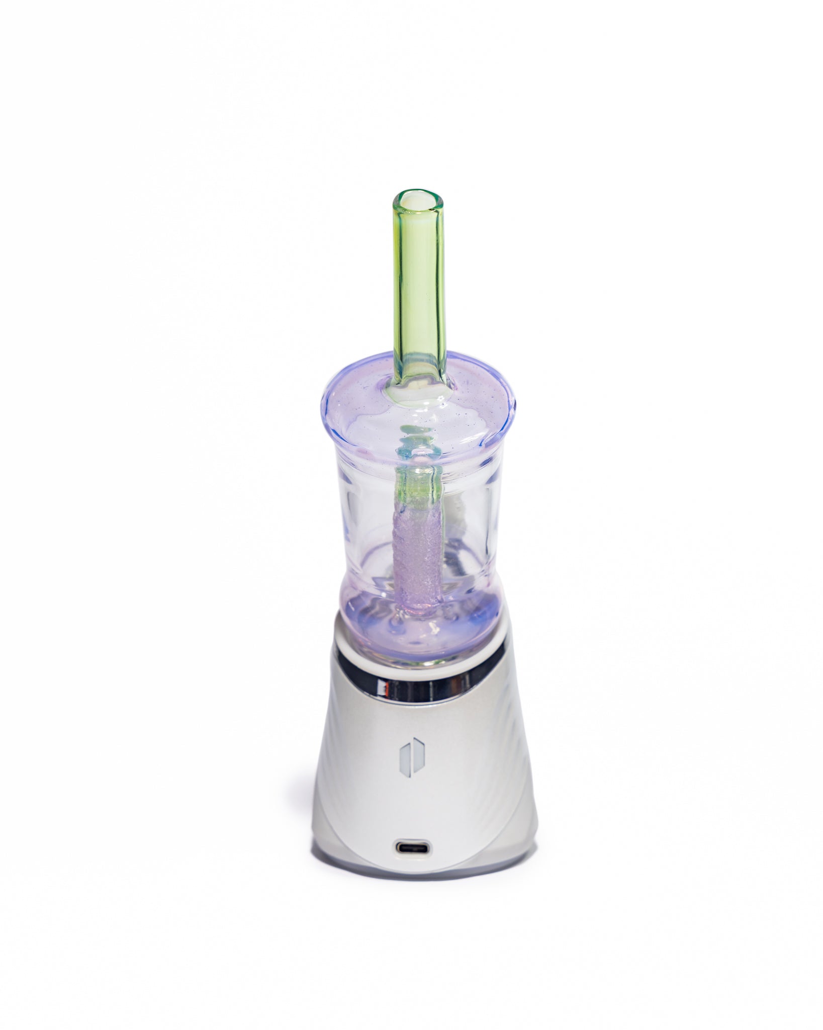 Emperial Glass - Worked Sour Worm Cup Puffco Attachment - Slyme & Pink Slyme