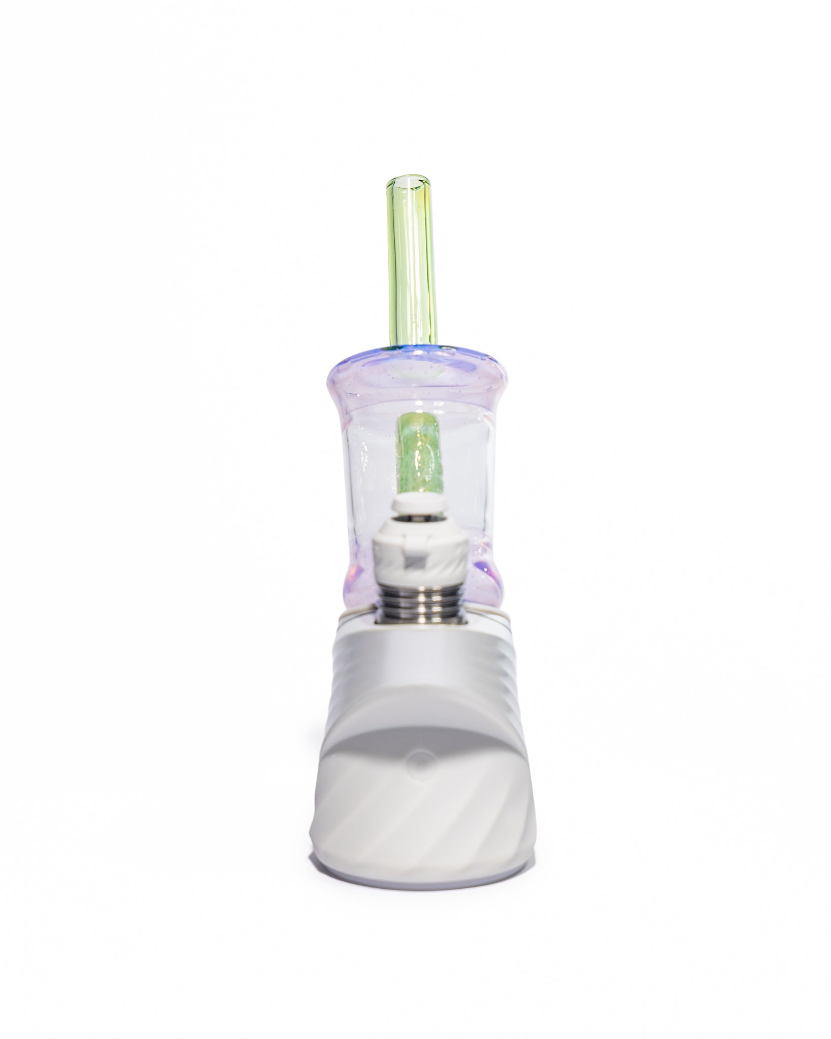 Emperial Glass - Worked Sour Worm Cup Puffco Attachment - Slyme & Pink Slyme