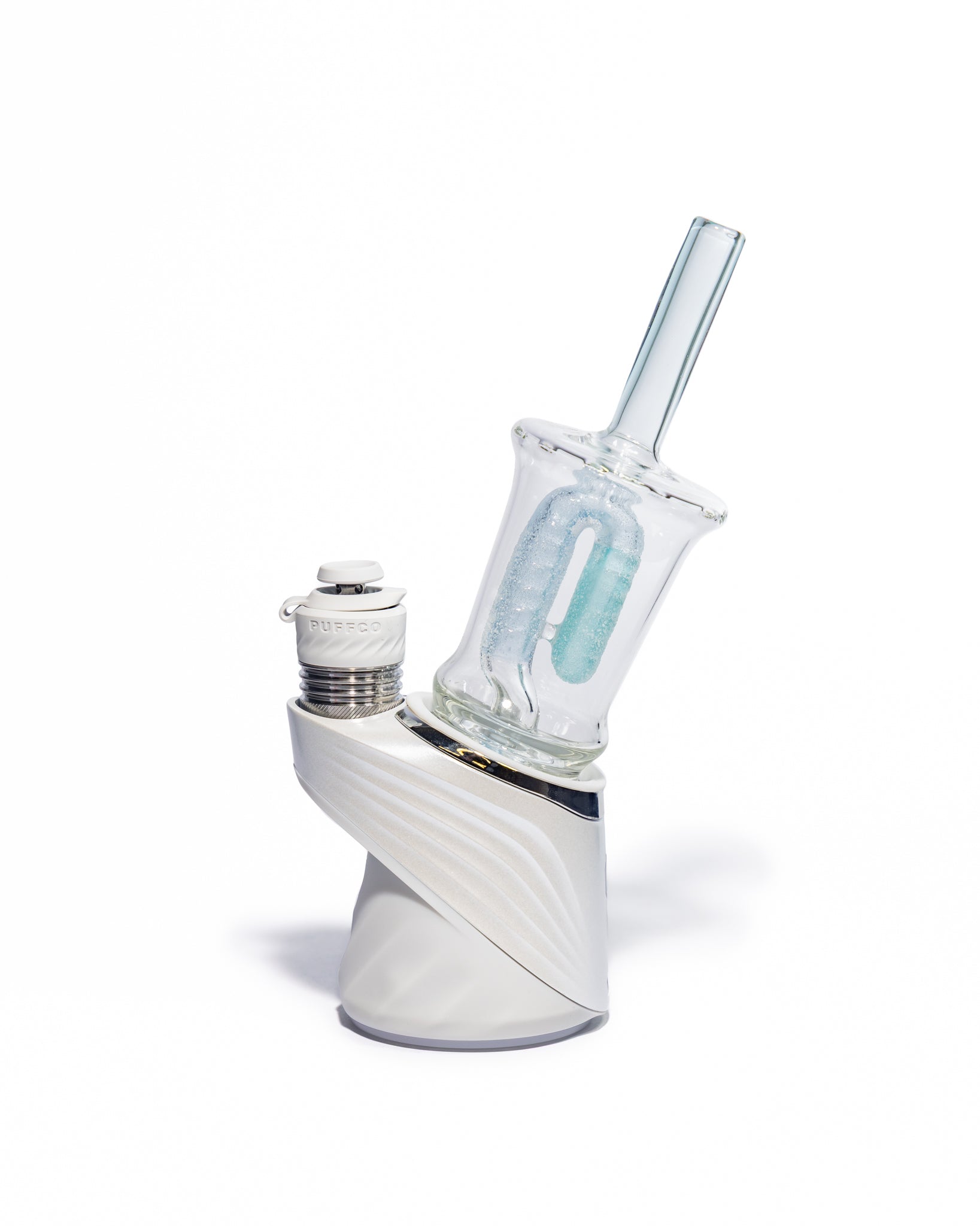 Emperial Glass - Sour Worm Cup Puffco Attachment - Handmix Blue & Aqua
