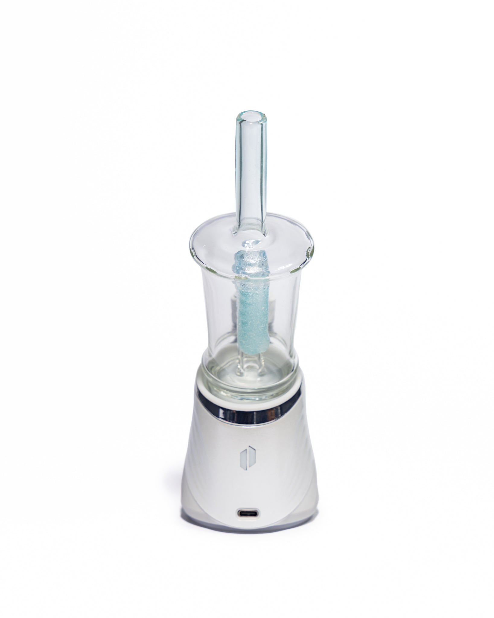 Emperial Glass - Sour Worm Cup Puffco Attachment - Handmix Blue & Aqua