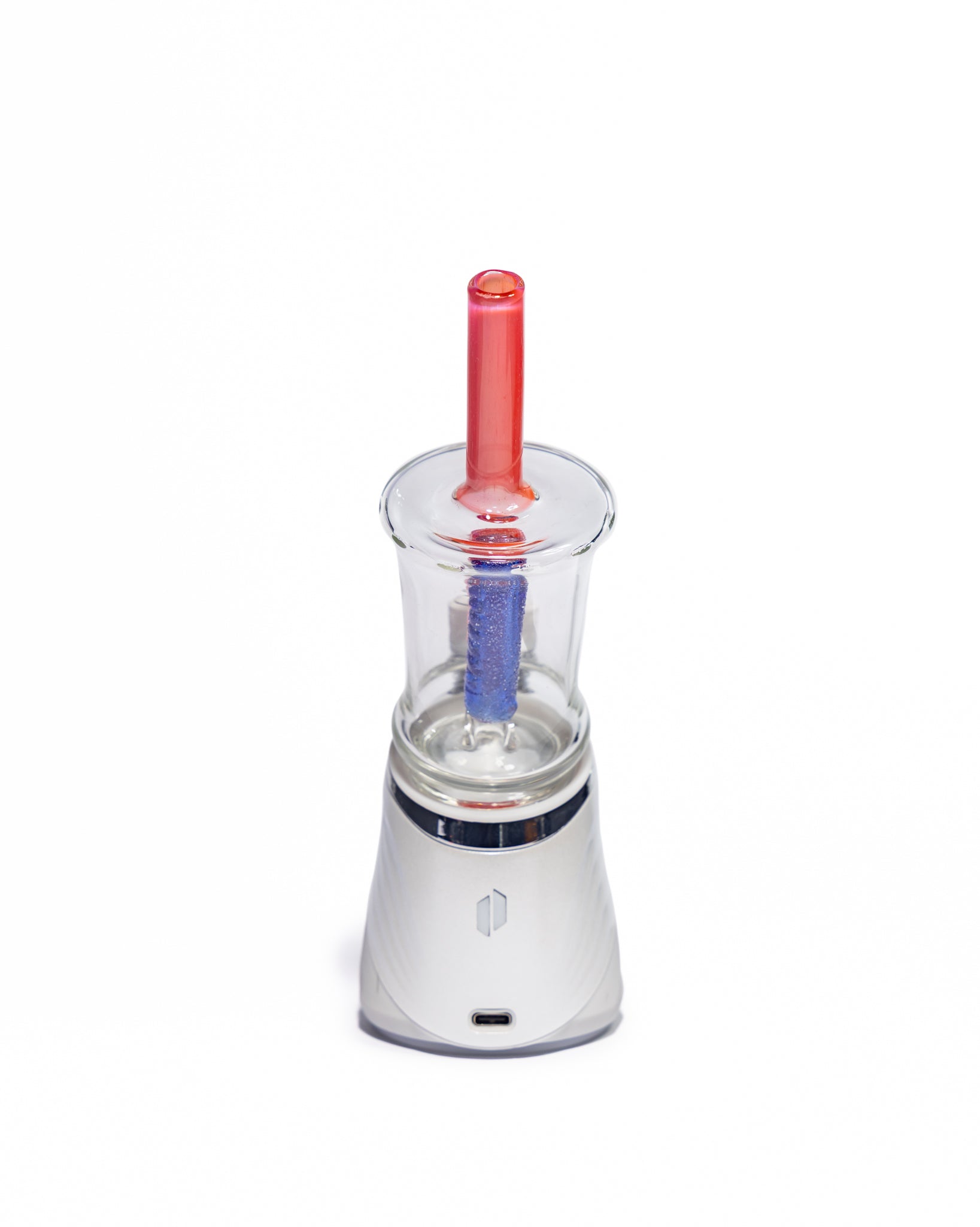 Emperial Glass - Sour Worm Cup Puffco Attachment - Cad Red & Cobalt Blue