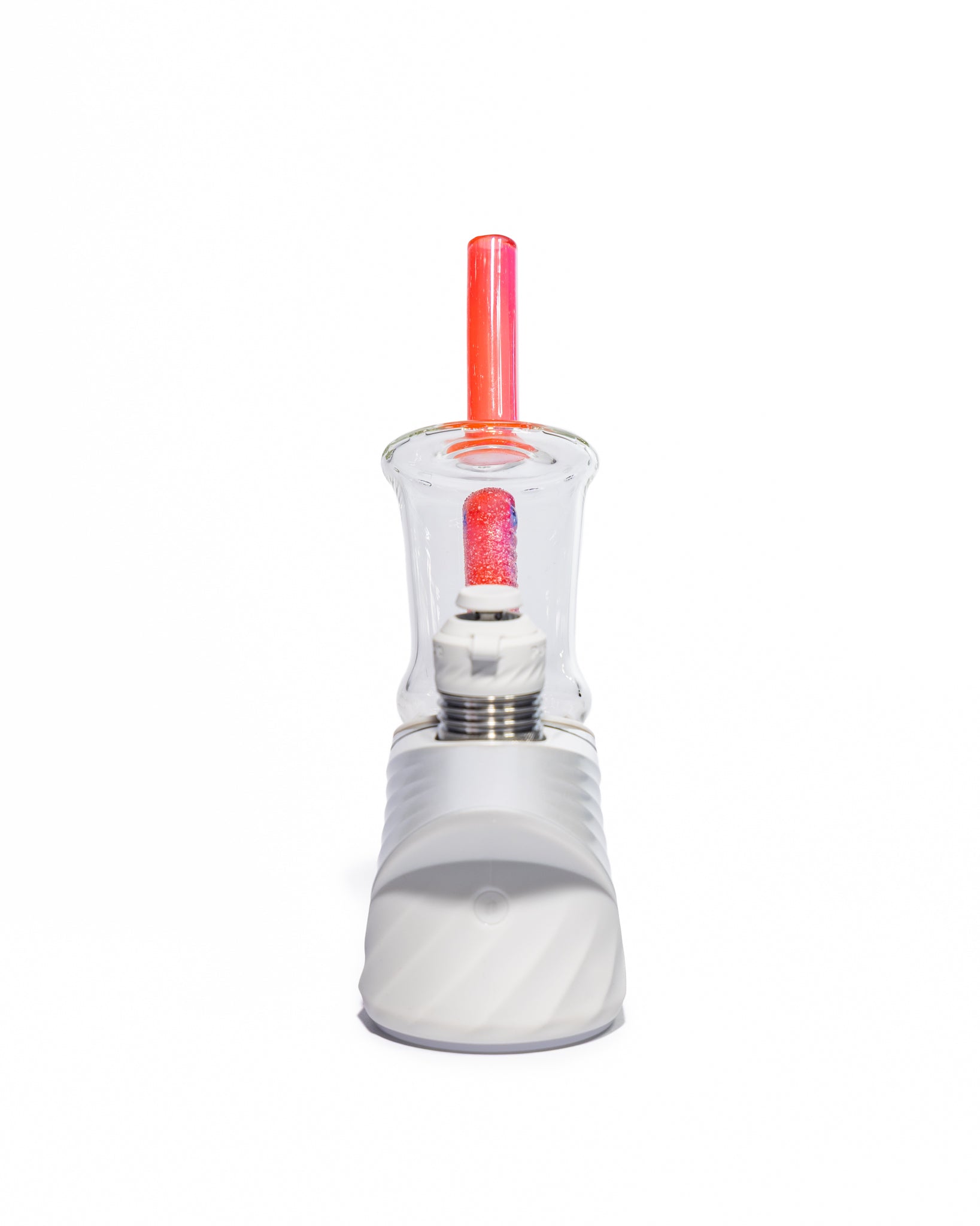 Emperial Glass - Sour Worm Cup Puffco Attachment - Cad Red & Cobalt Blue