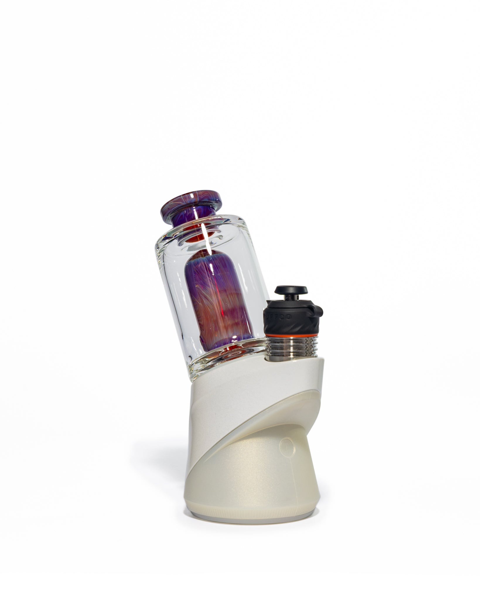 Randohm Glass - Mini Chugger Puffco Top - Double Amber Purple