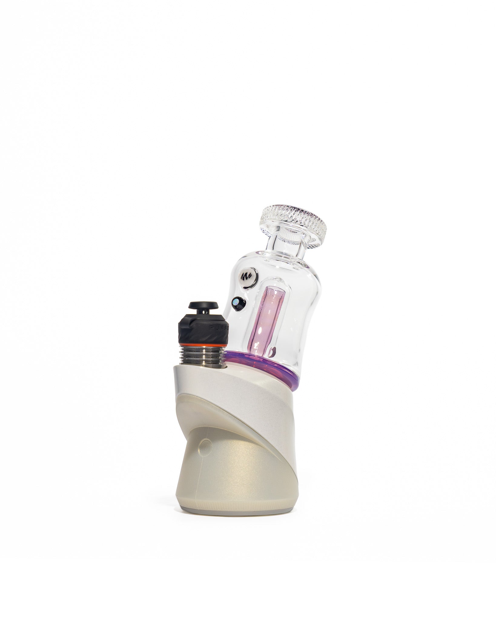 Mac White Glass - Puffco Bubbler Attachment - Stargazer