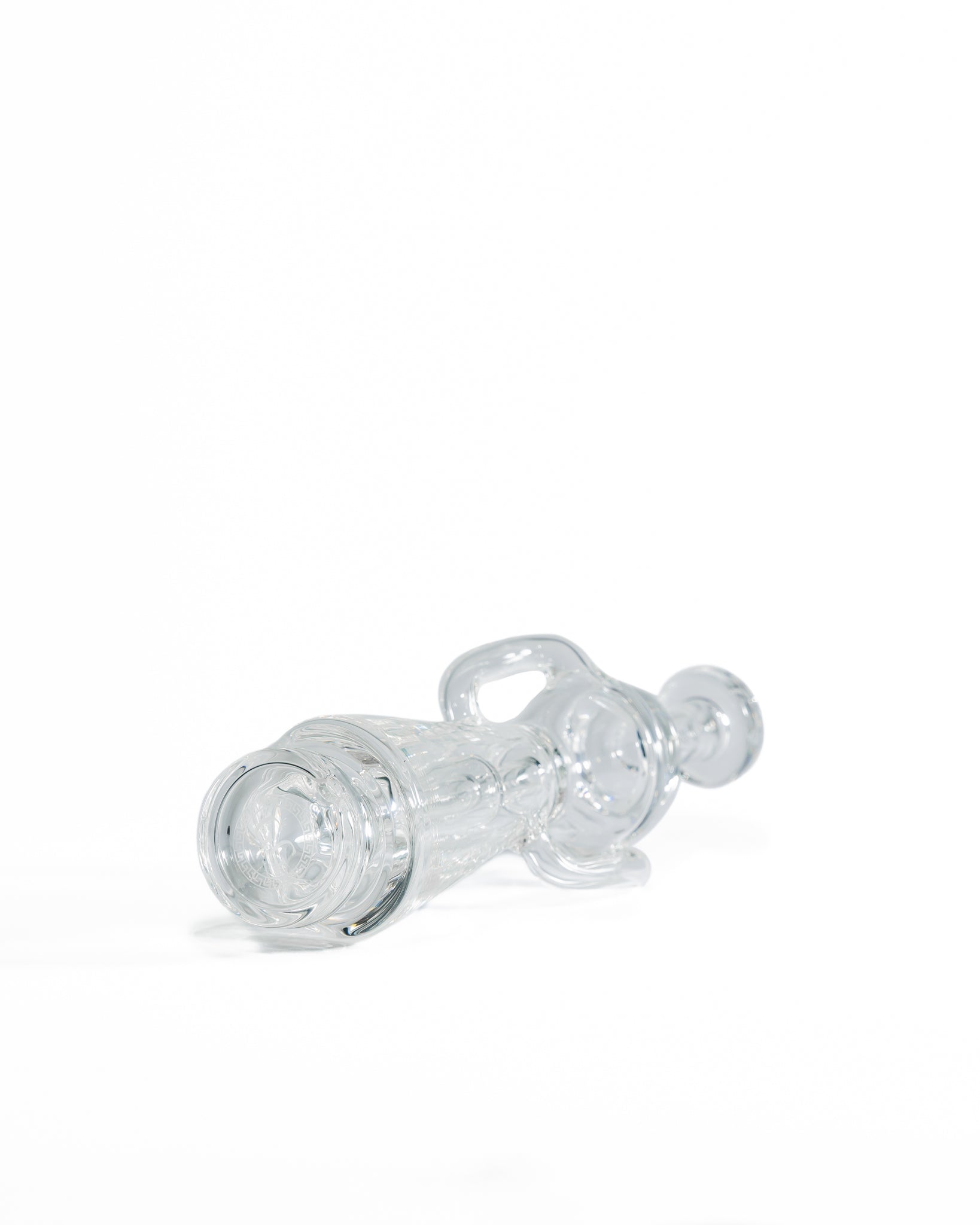 Greek Glass - Puffco Dual Uptake Recycler - Clear