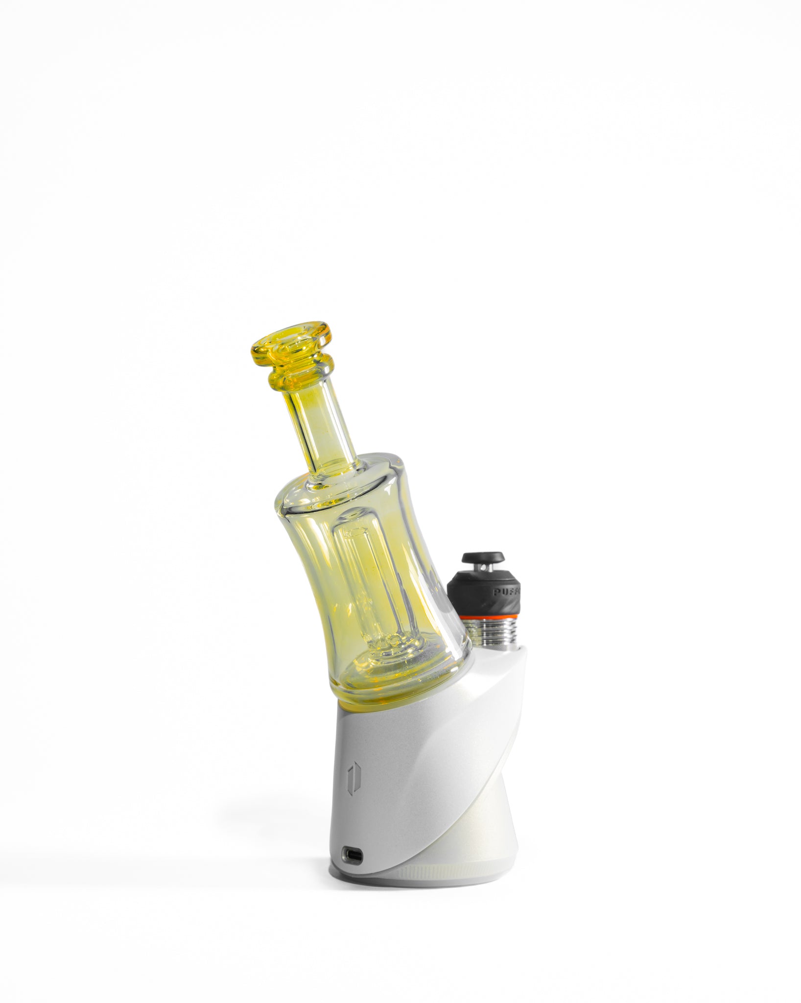 Greek Glass - Puffco Topper Attachment - Clear Silver Fume