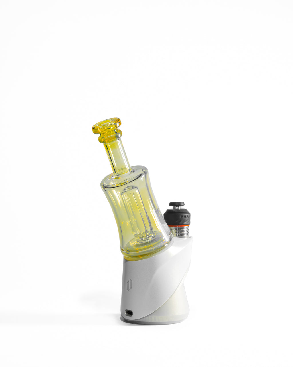 Greek Glass - Puffco Topper Attachment - Clear Silver Fume