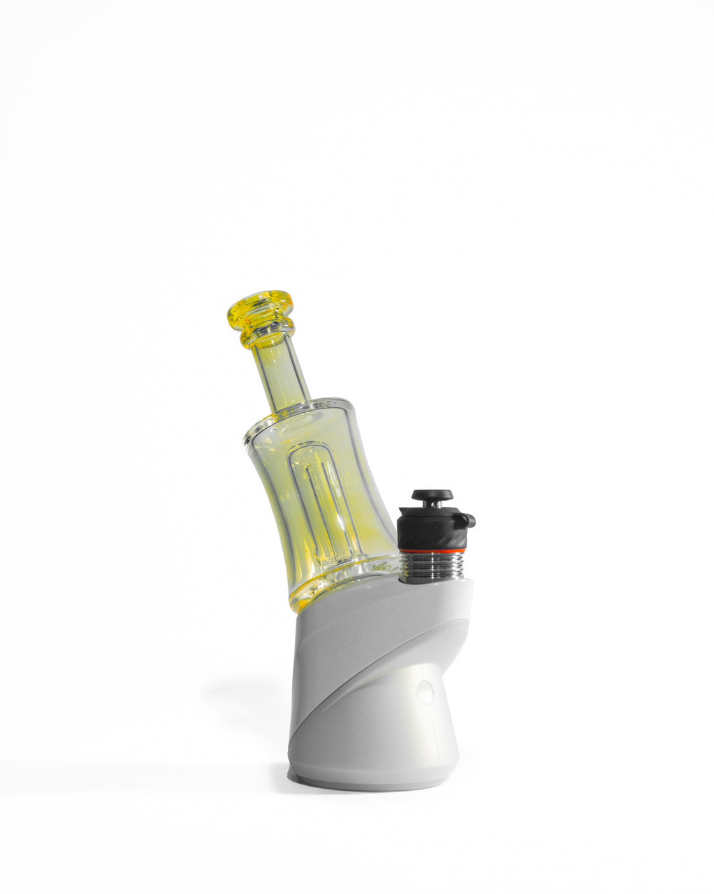 Greek Glass - Puffco Topper Attachment - Clear Silver Fume
