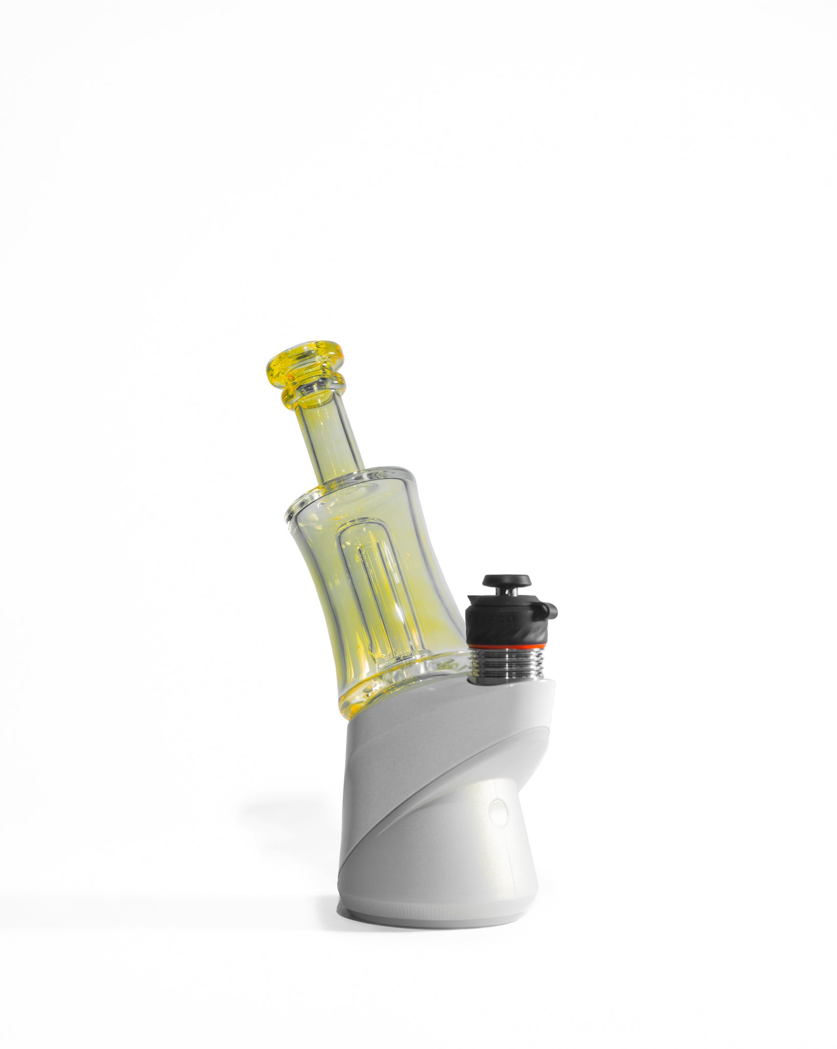 Greek Glass - Puffco Topper Attachment - Clear Silver Fume