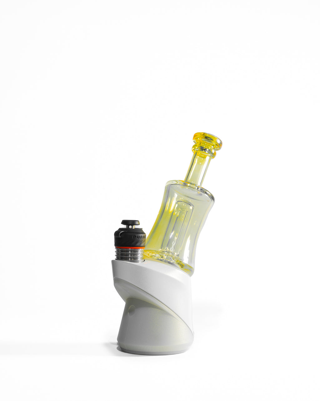 Greek Glass - Puffco Topper Attachment - Clear Silver Fume