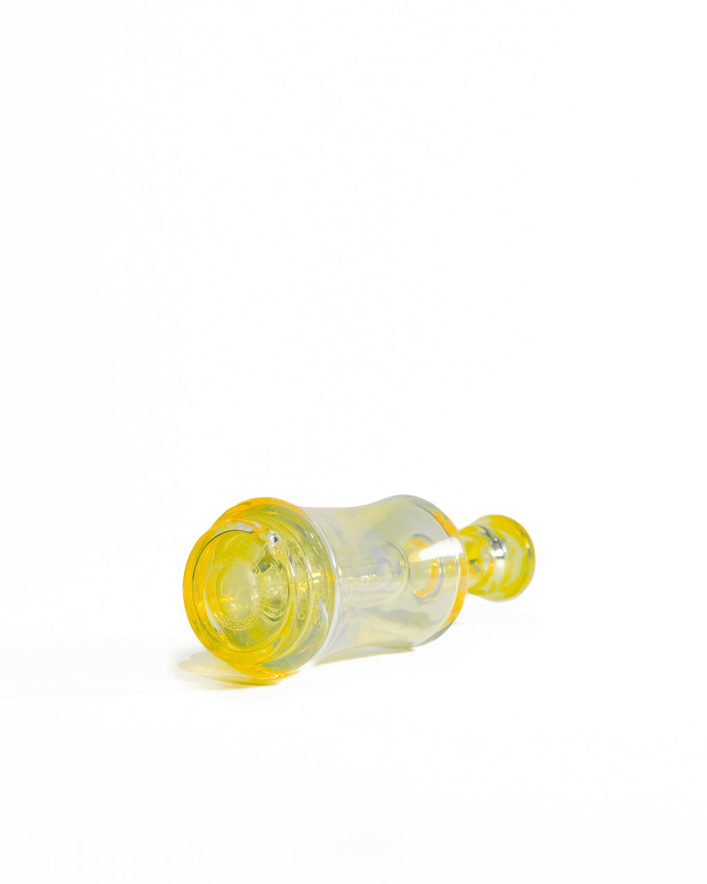 Greek Glass - Puffco Topper Attachment - Clear Silver Fume