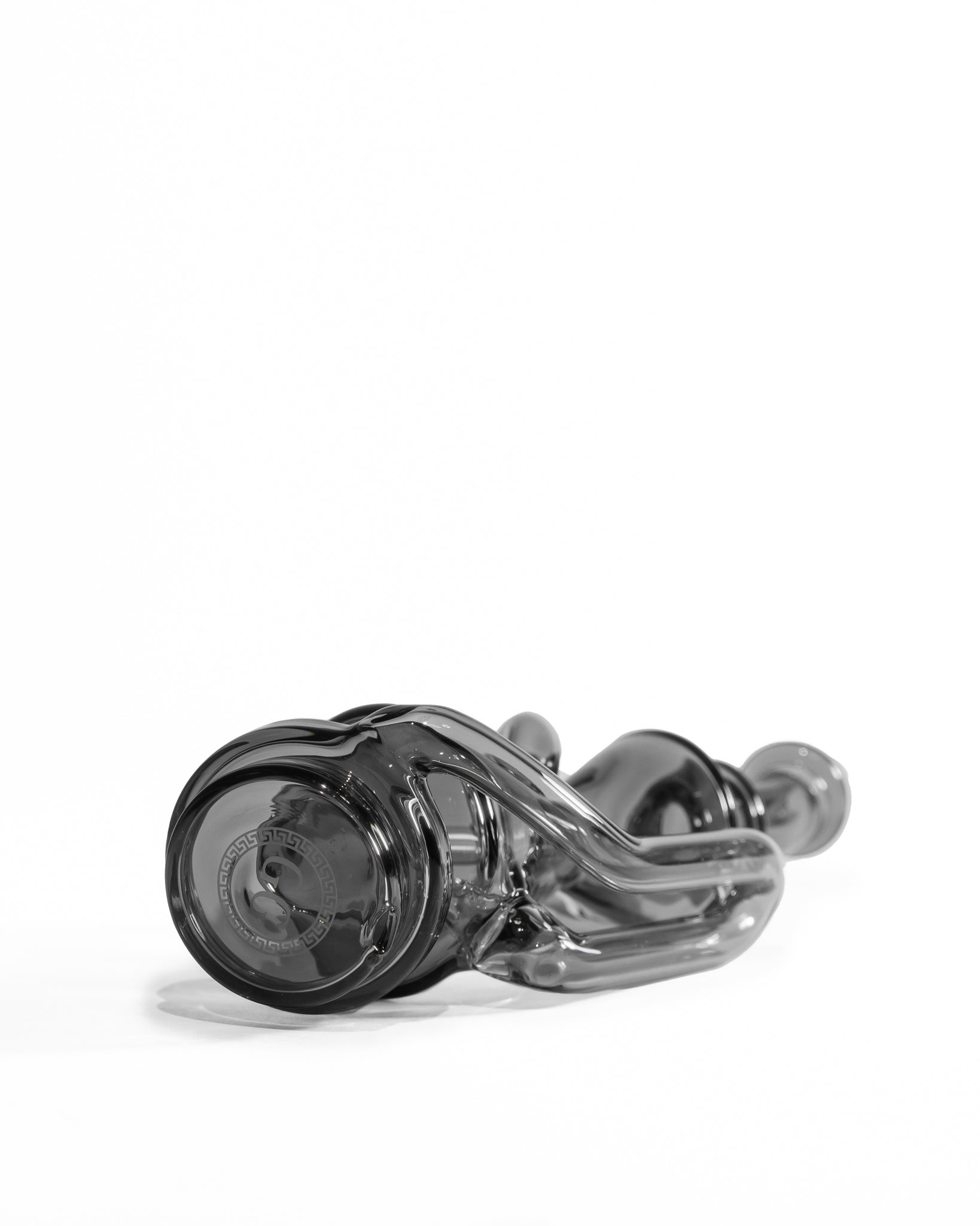 Greek Glass - Puffco Recycler Attachment - Smoke Gray