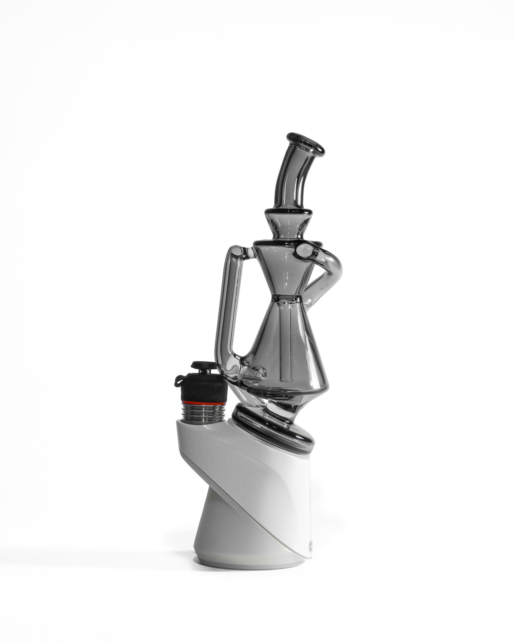 Greek Glass - Puffco Recycler Attachment - Smoke Gray