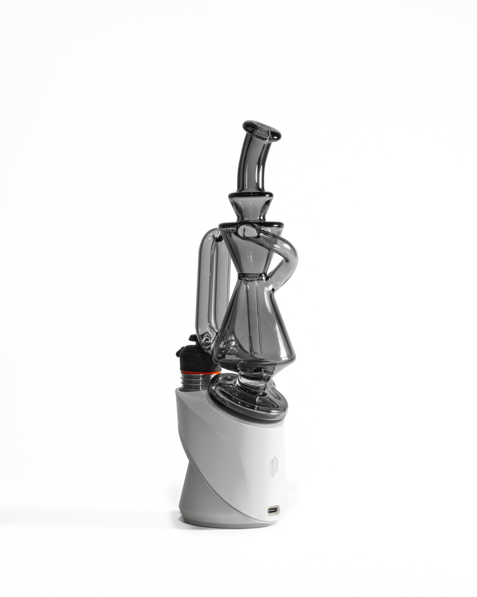 Greek Glass - Puffco Recycler Attachment - Smoke Gray