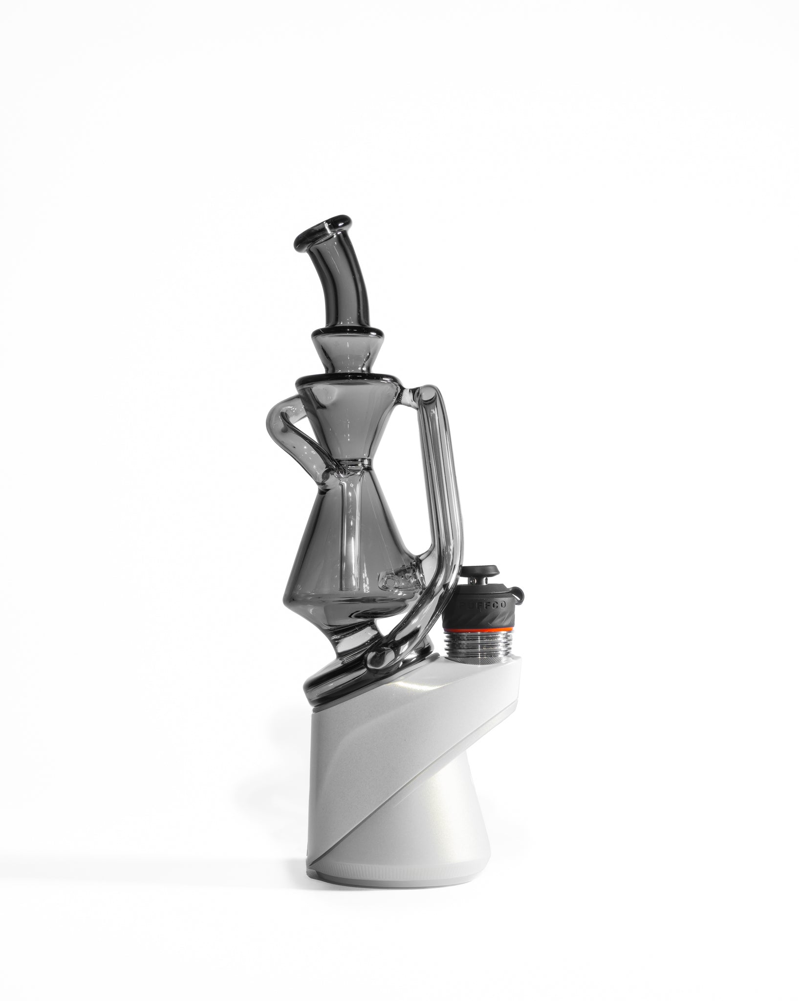 Greek Glass - Puffco Recycler Attachment - Smoke Gray