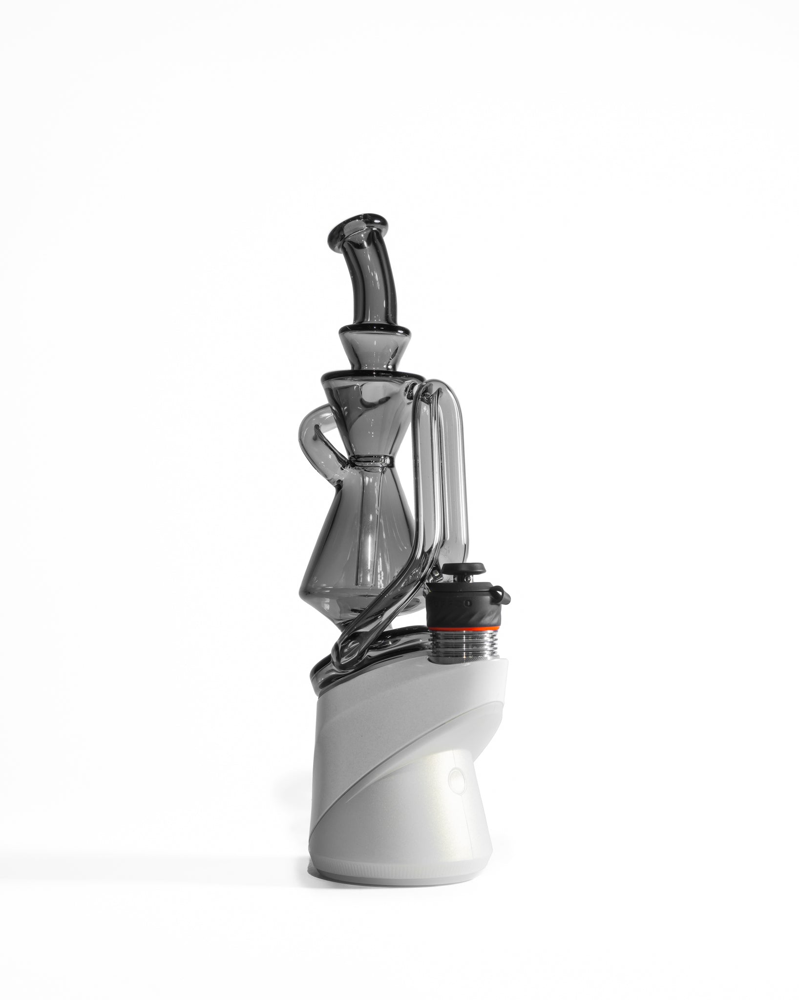 Greek Glass - Puffco Recycler Attachment - Smoke Gray