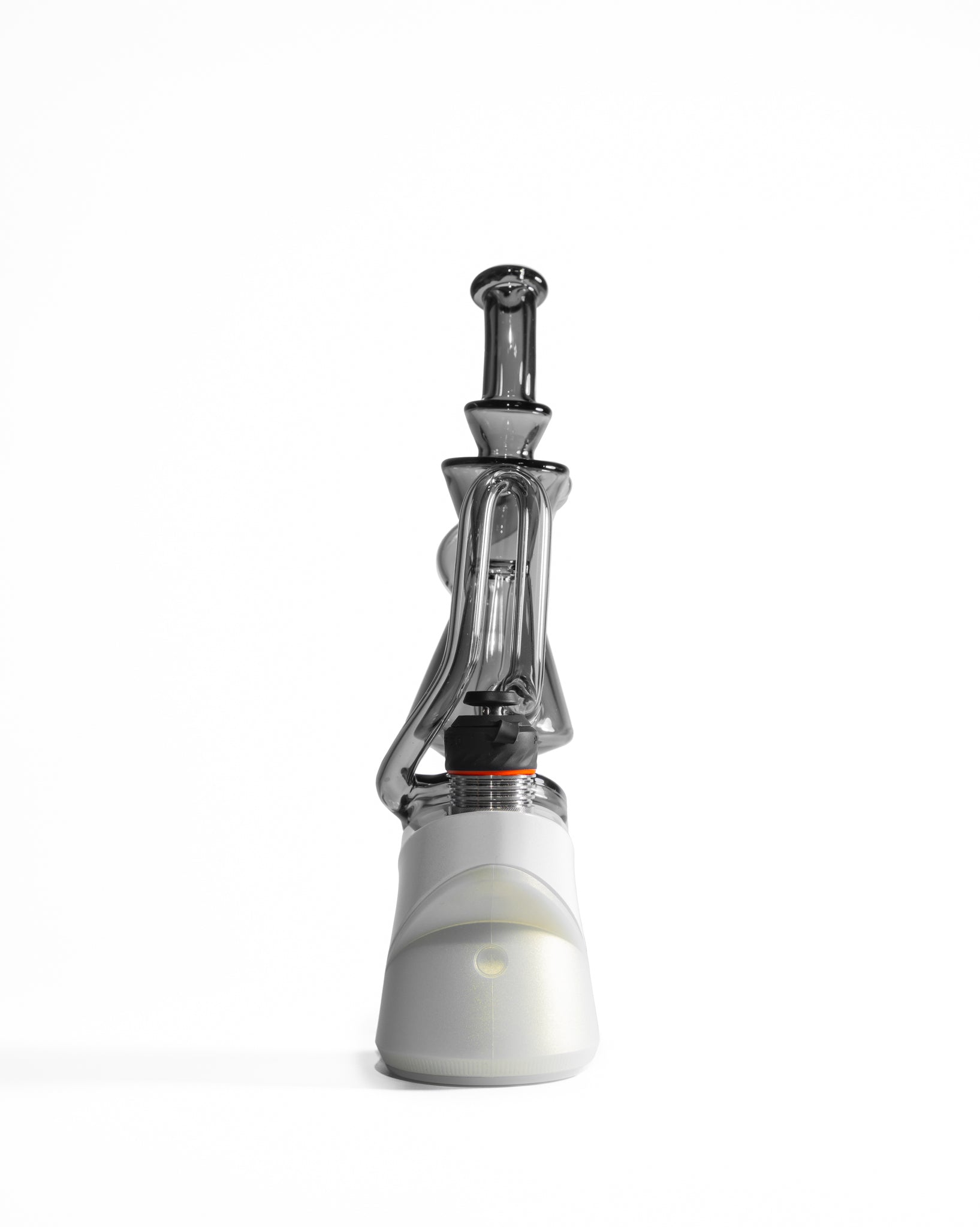 Greek Glass - Puffco Recycler Attachment - Smoke Gray