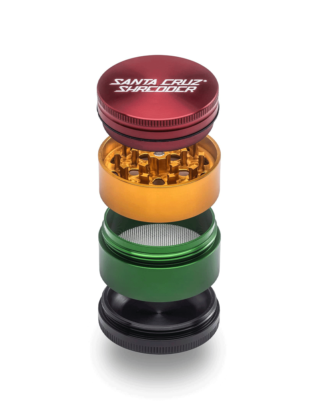 Santa Cruz Shredder - Aluminum 4 Piece Herb Grinders - Medium