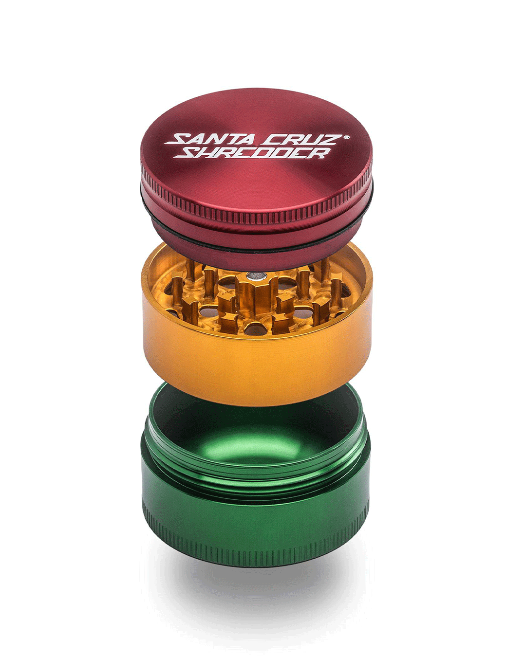Santa Cruz Shredder - Aluminum 3 Piece Herb Grinders - Medium