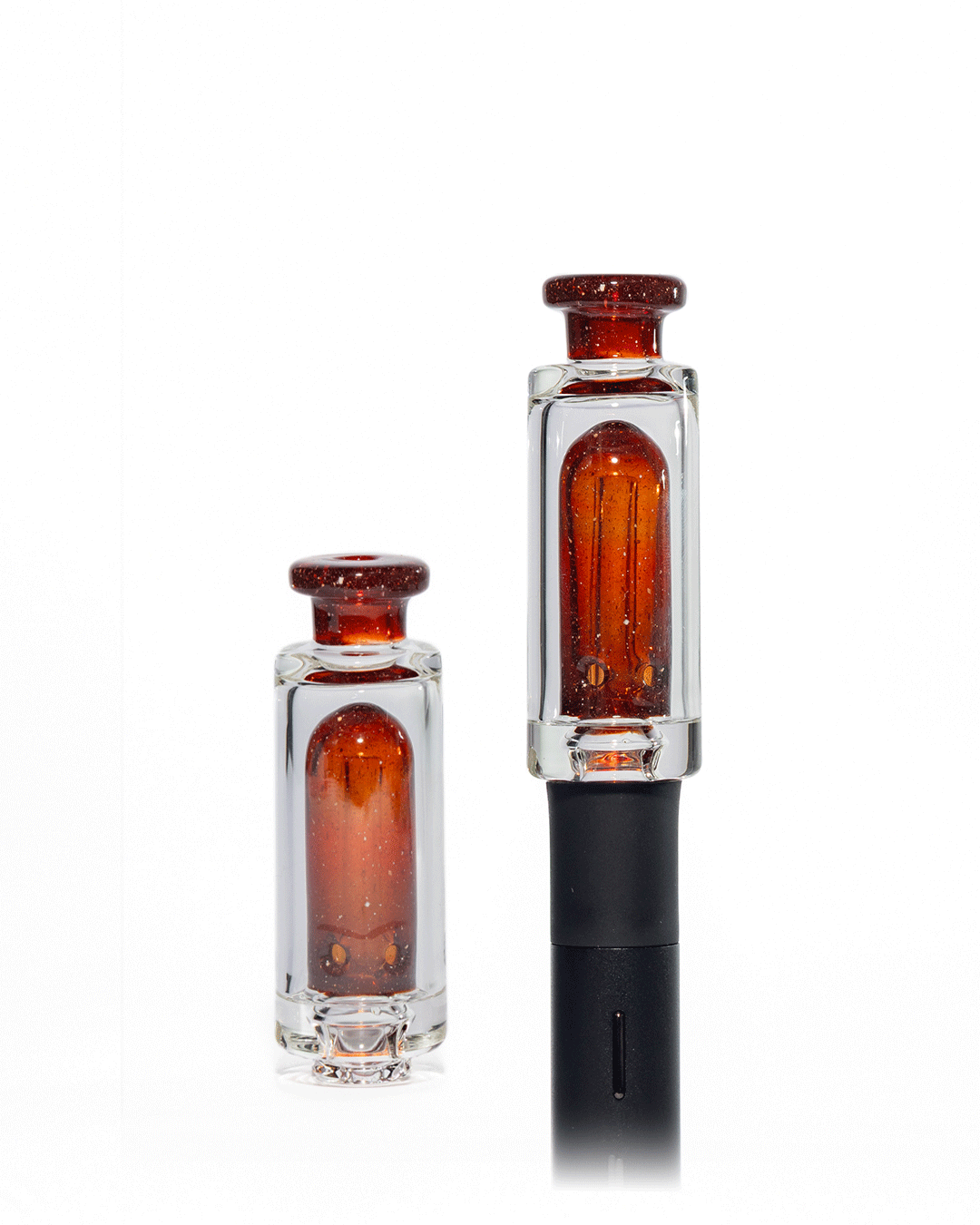 Randohm Glass - Bitty Chugger Pivot Water Top - Red Blizz