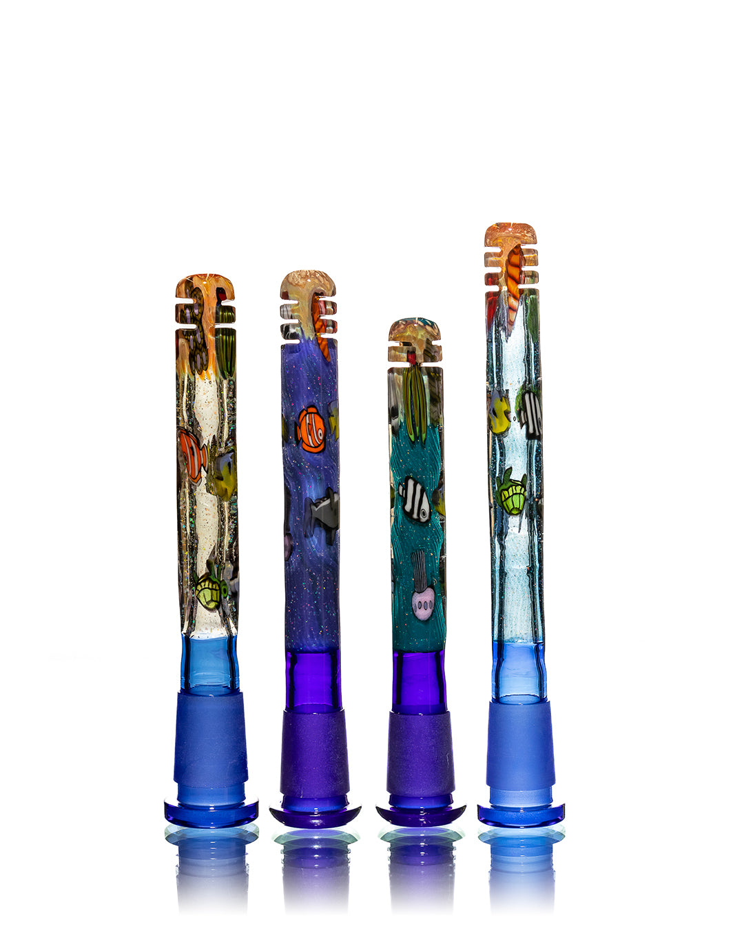 Dave Strobel - (18/14) Downstems "Dichro Sea" - Blue