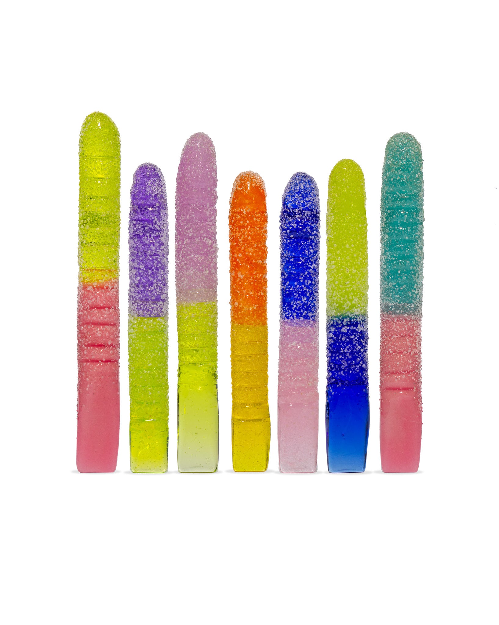 Emperial Glass - Assorted Sour Worm Flat Dab Tool