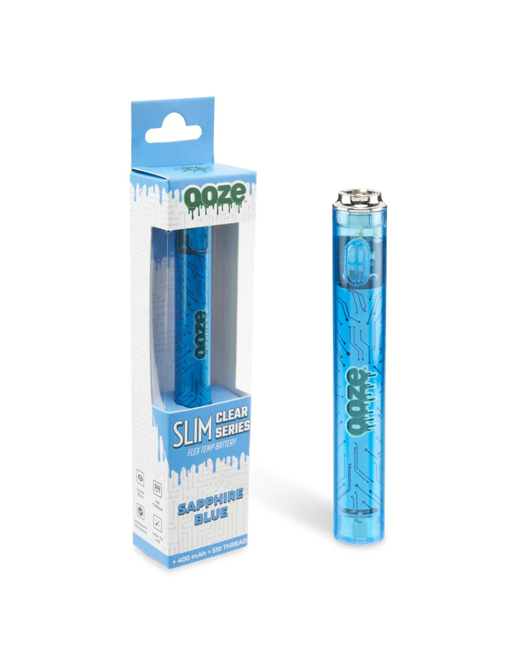 Ooze - Slim Clear Series Transparent 510 Battery