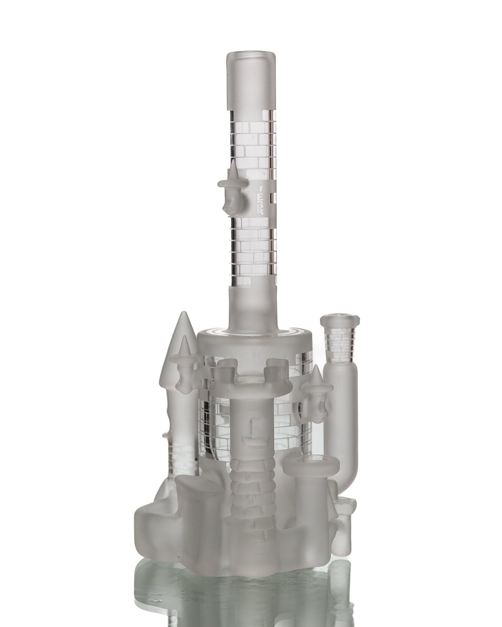 Jebb - Clear/Frosted MD Castle Bubbler