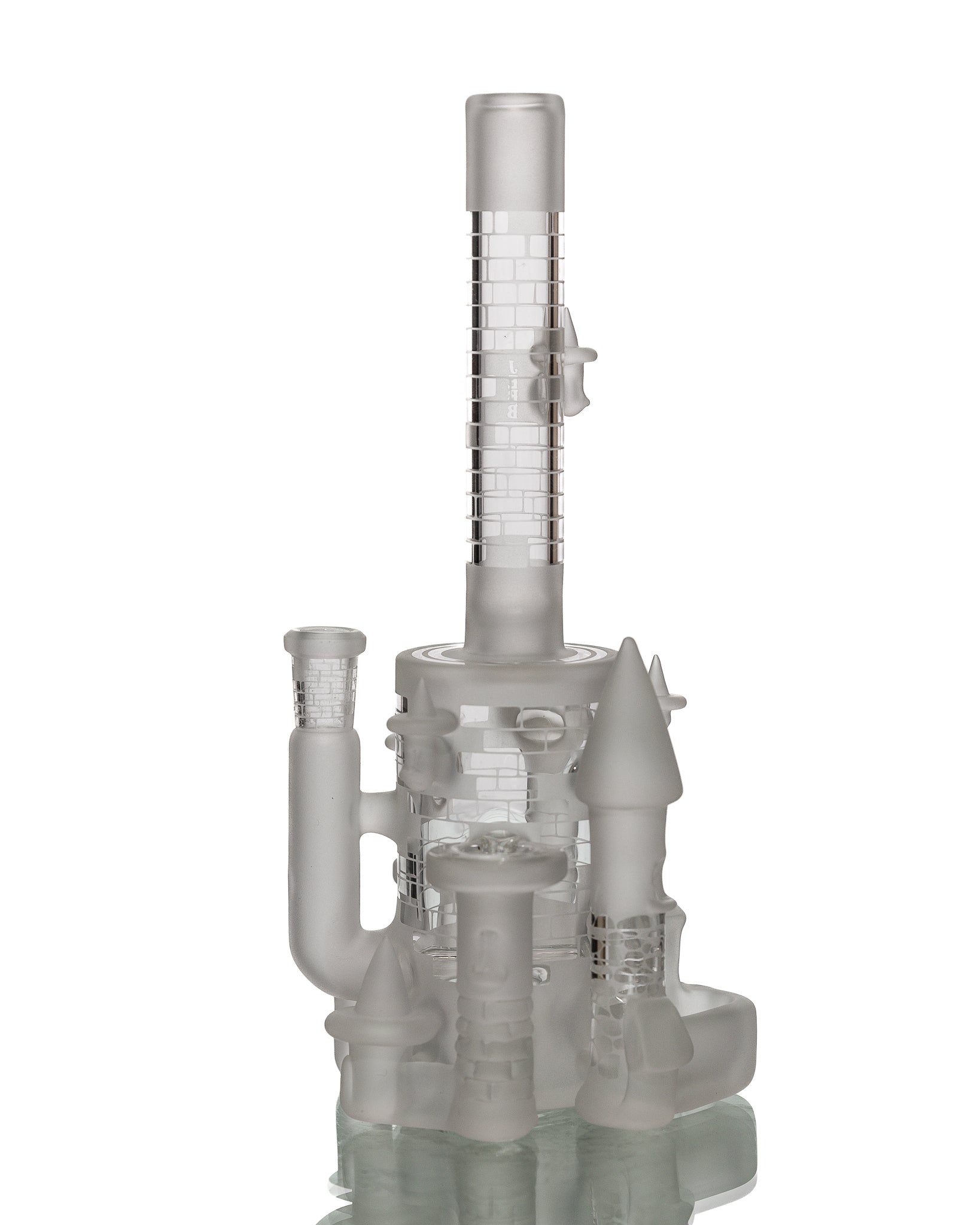 Jebb - Clear/Frosted MD Castle Bubbler