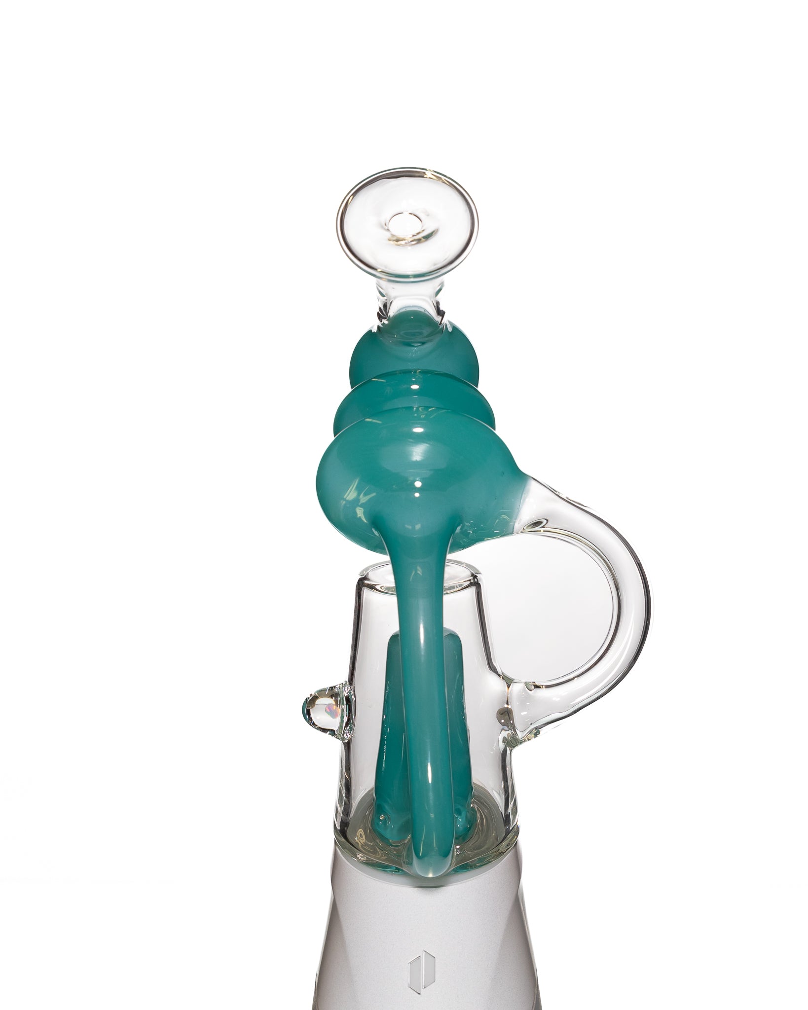 Eternal Flameworks - Blue Crushed Opal Excelsior Puffco Recycler