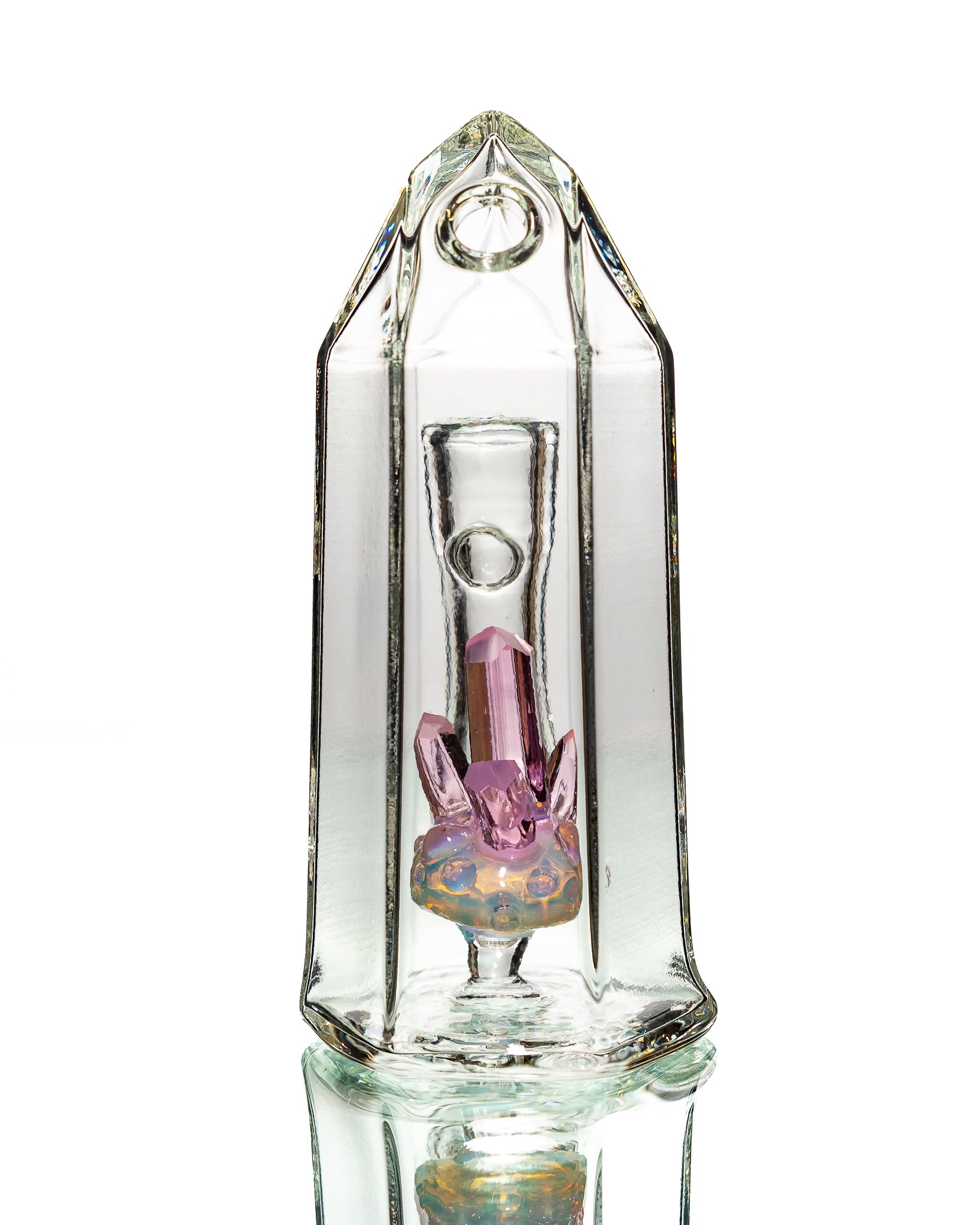 Digger Glass - Crystal Jammer - Pink & Clear