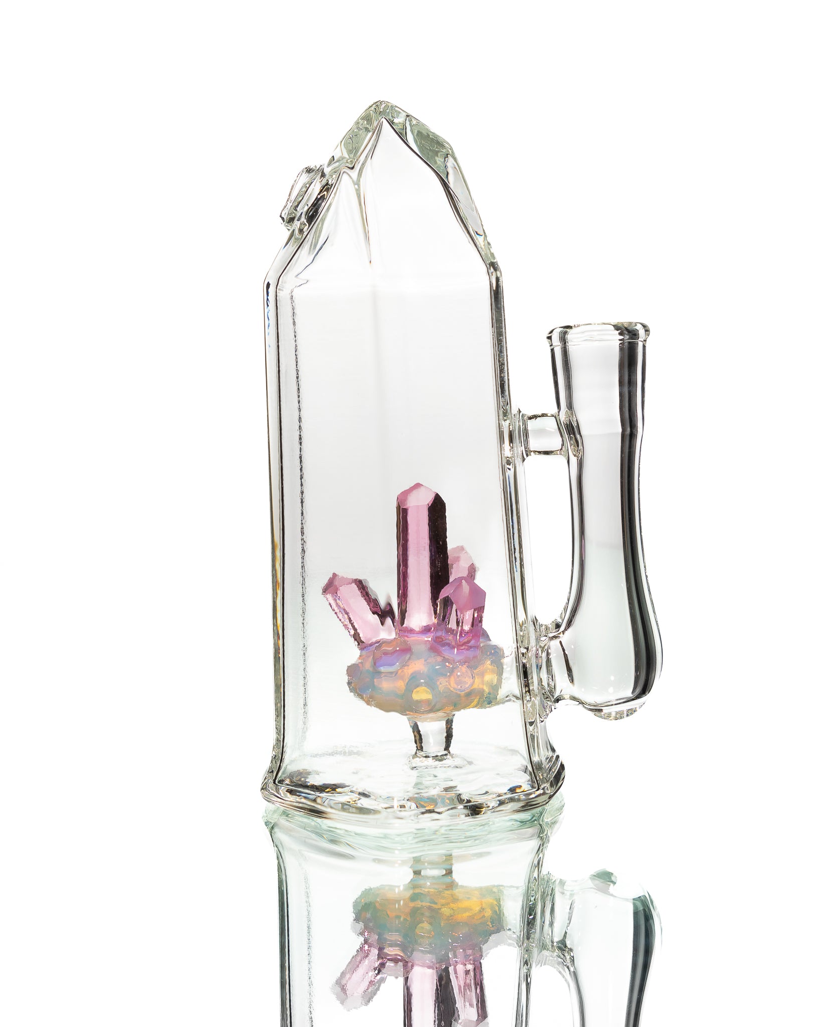 Digger Glass - Crystal Jammer - Pink & Clear