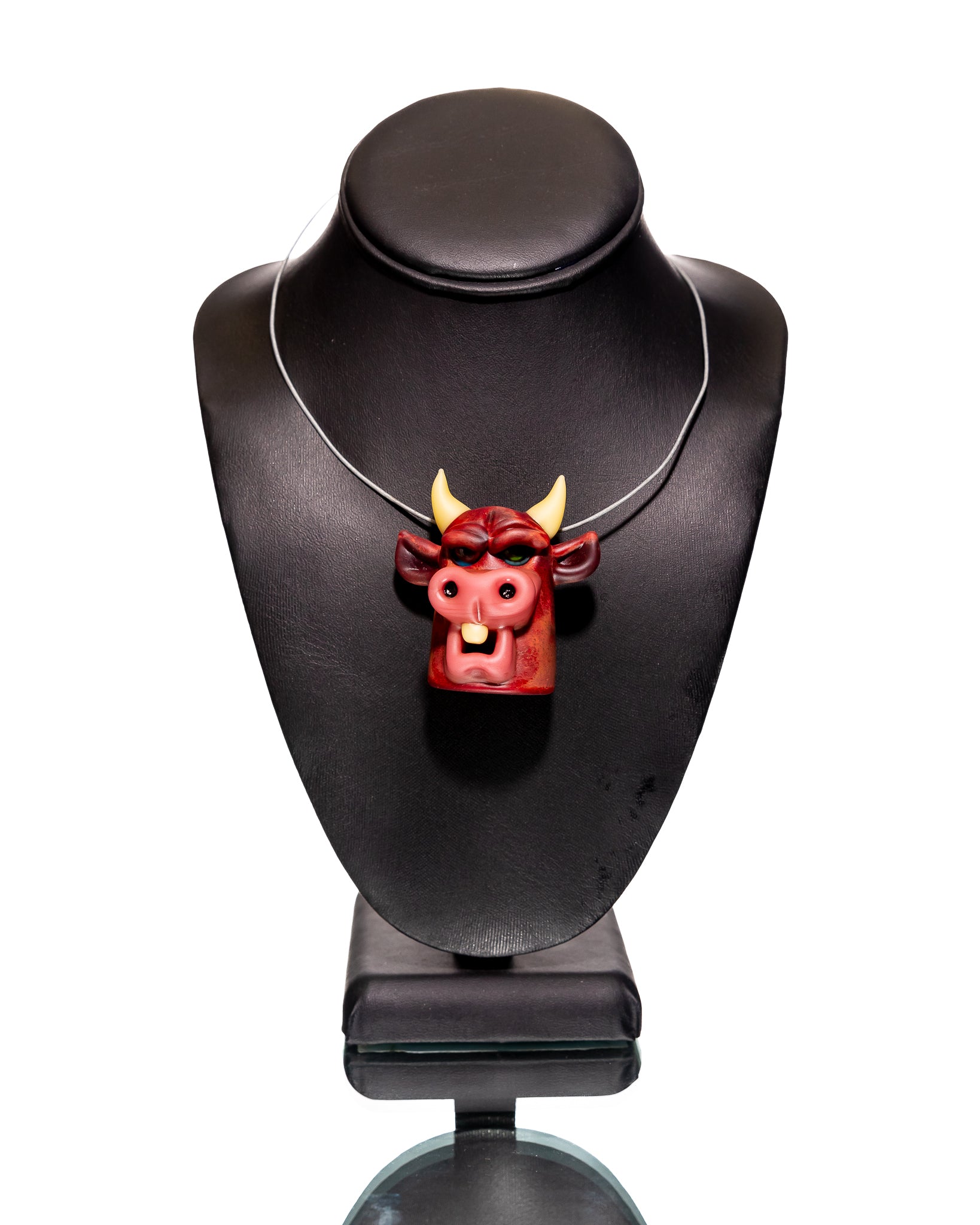 Rob Morrison Glass - Red Cow Pendant