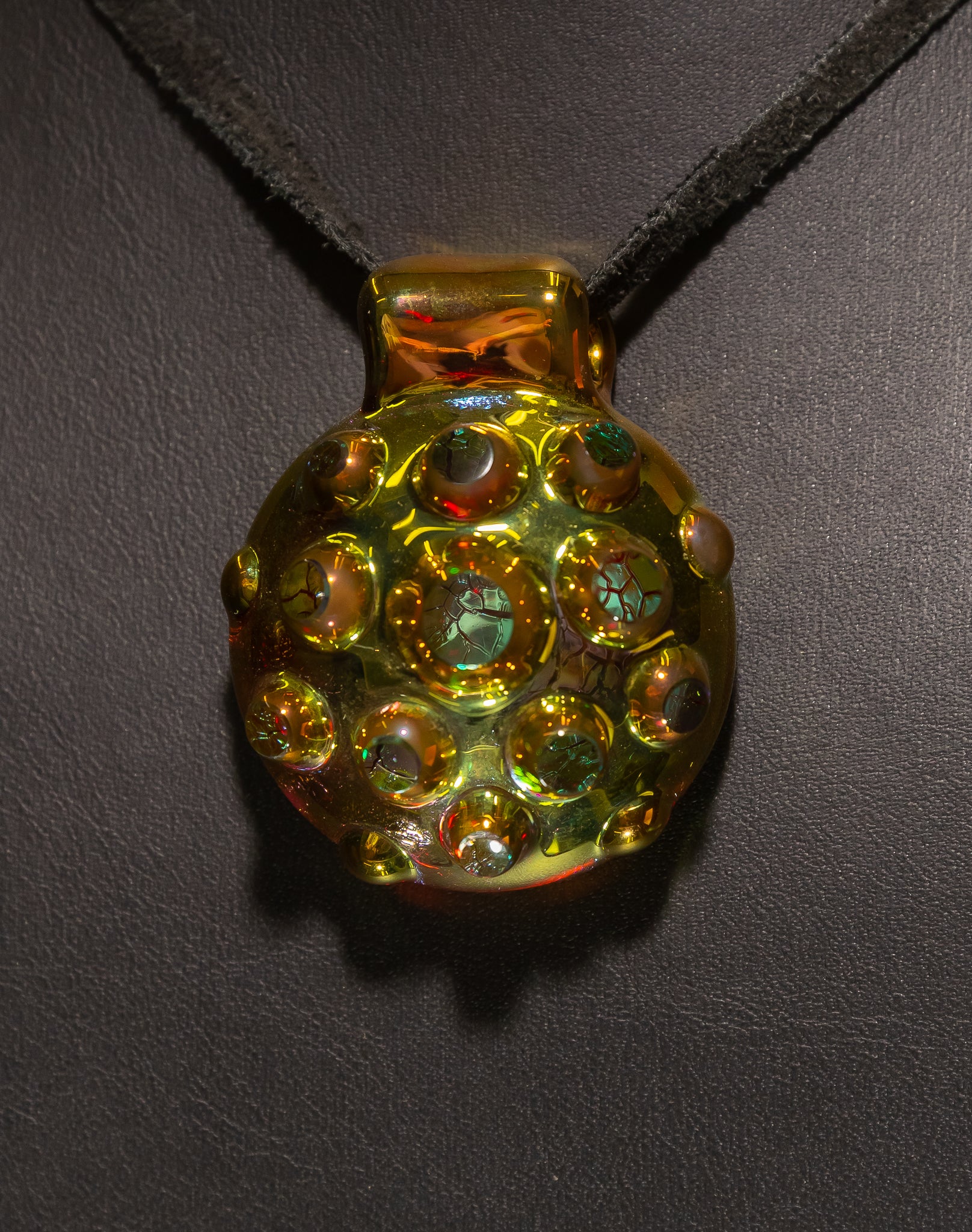 Digger Glass - Gold Pendant