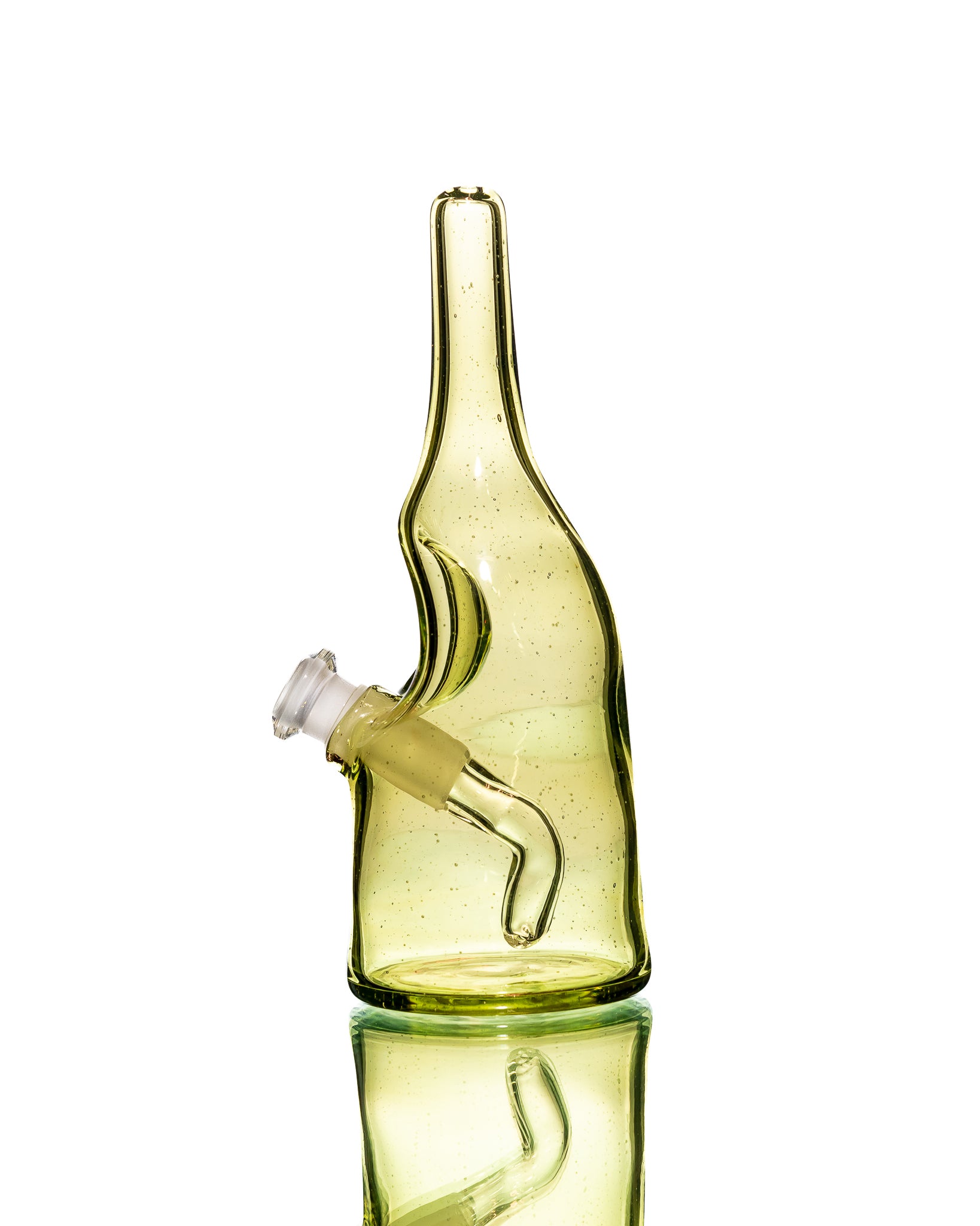 Costa Glass - Green Sake Bottle Bubbler (CFL)