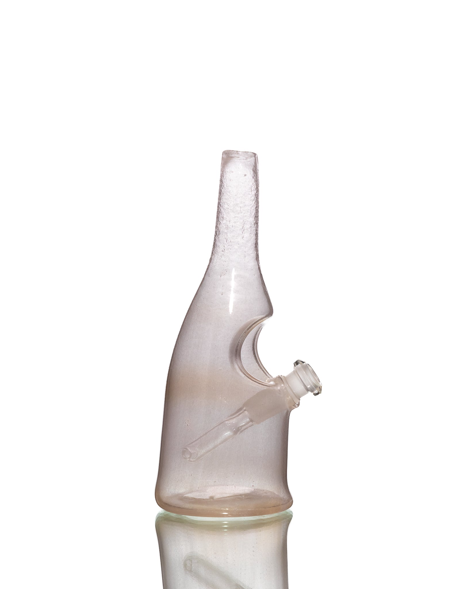 Costa Glass - Frosted White Sake Bottle Bubbler