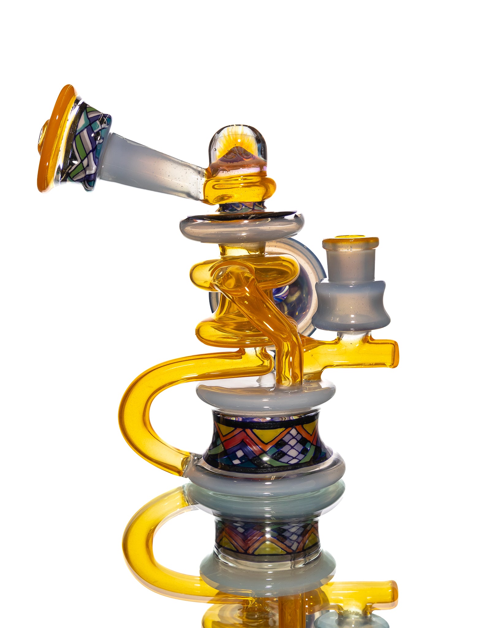 Freeek Glass - Single Uptake Terpcycler - Orange & Blue