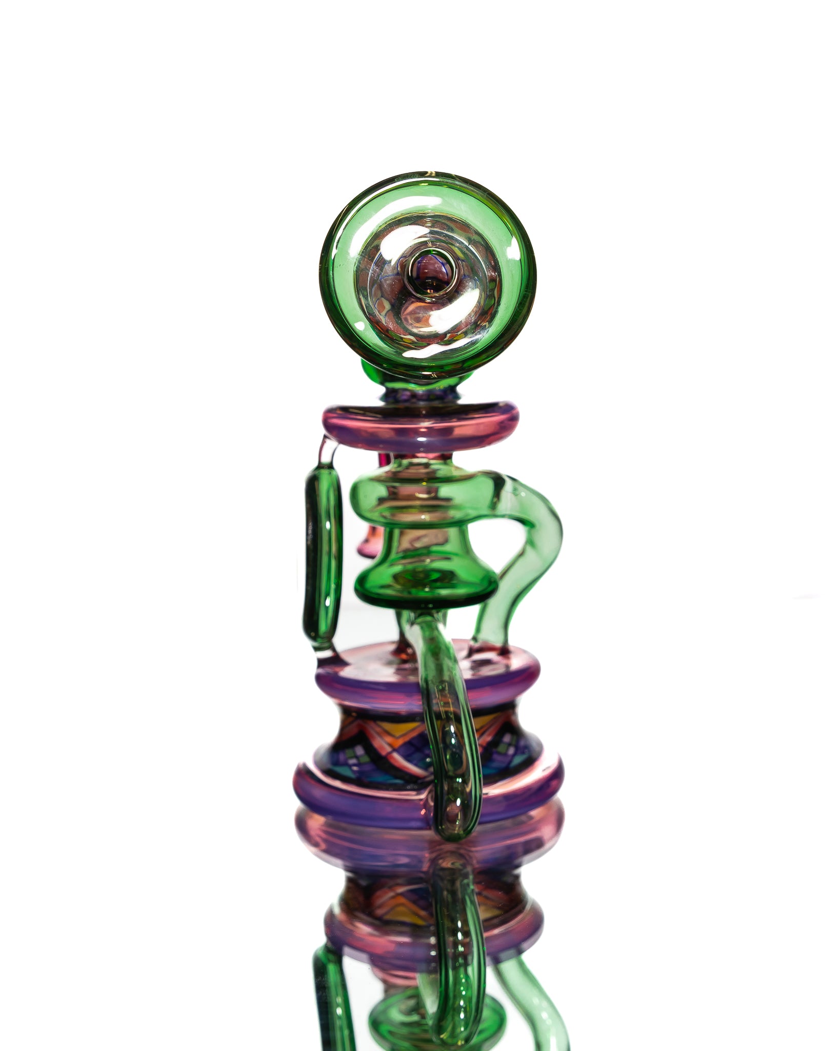 Freeek Glass- Single Uptake Terpcycler - Green & Purple