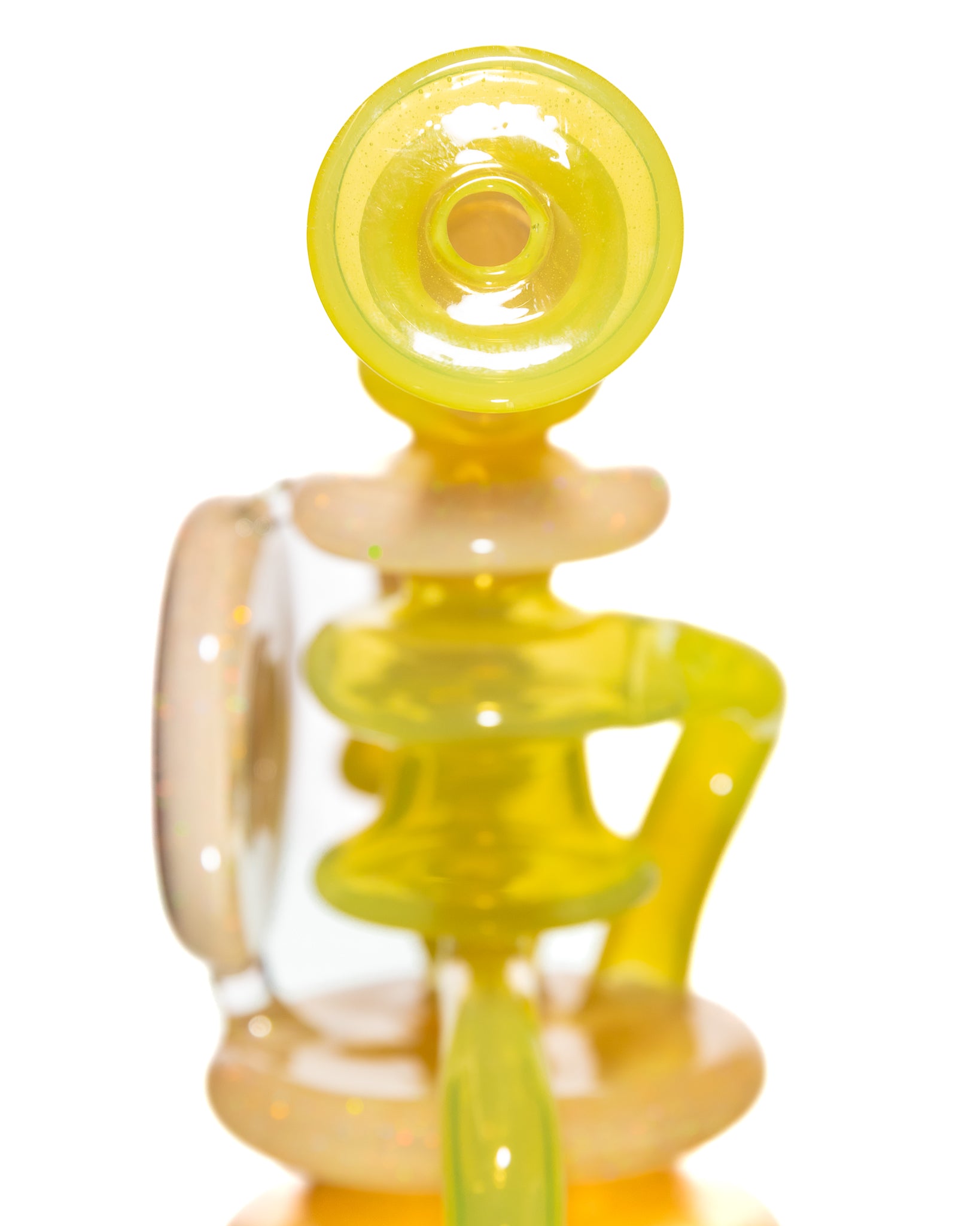 Freeek Glass - Single Uptake Terpcycler - Yellow & Tan