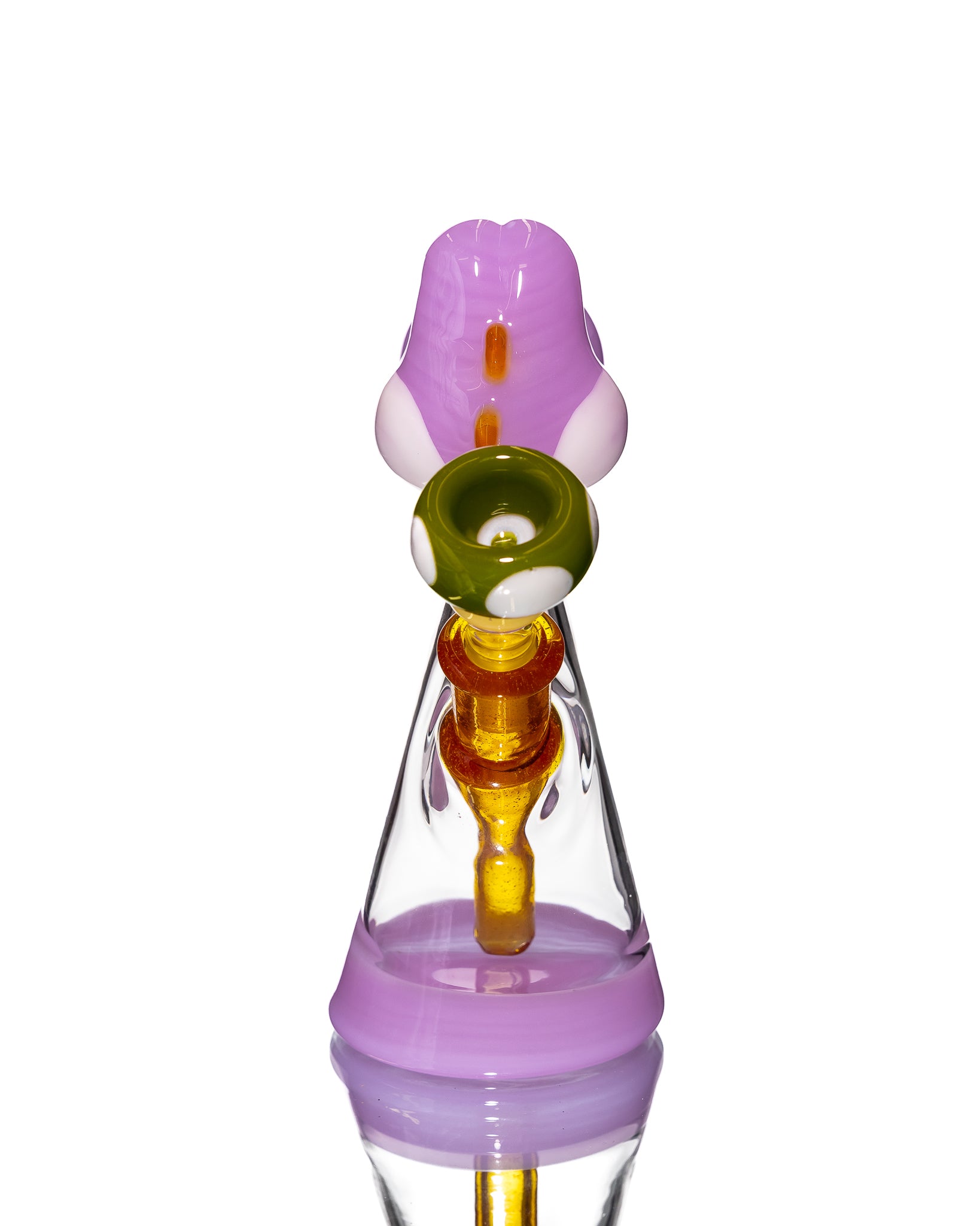 Saiyan Glass - Jammer - Pink Yoshi with Matching Bowl