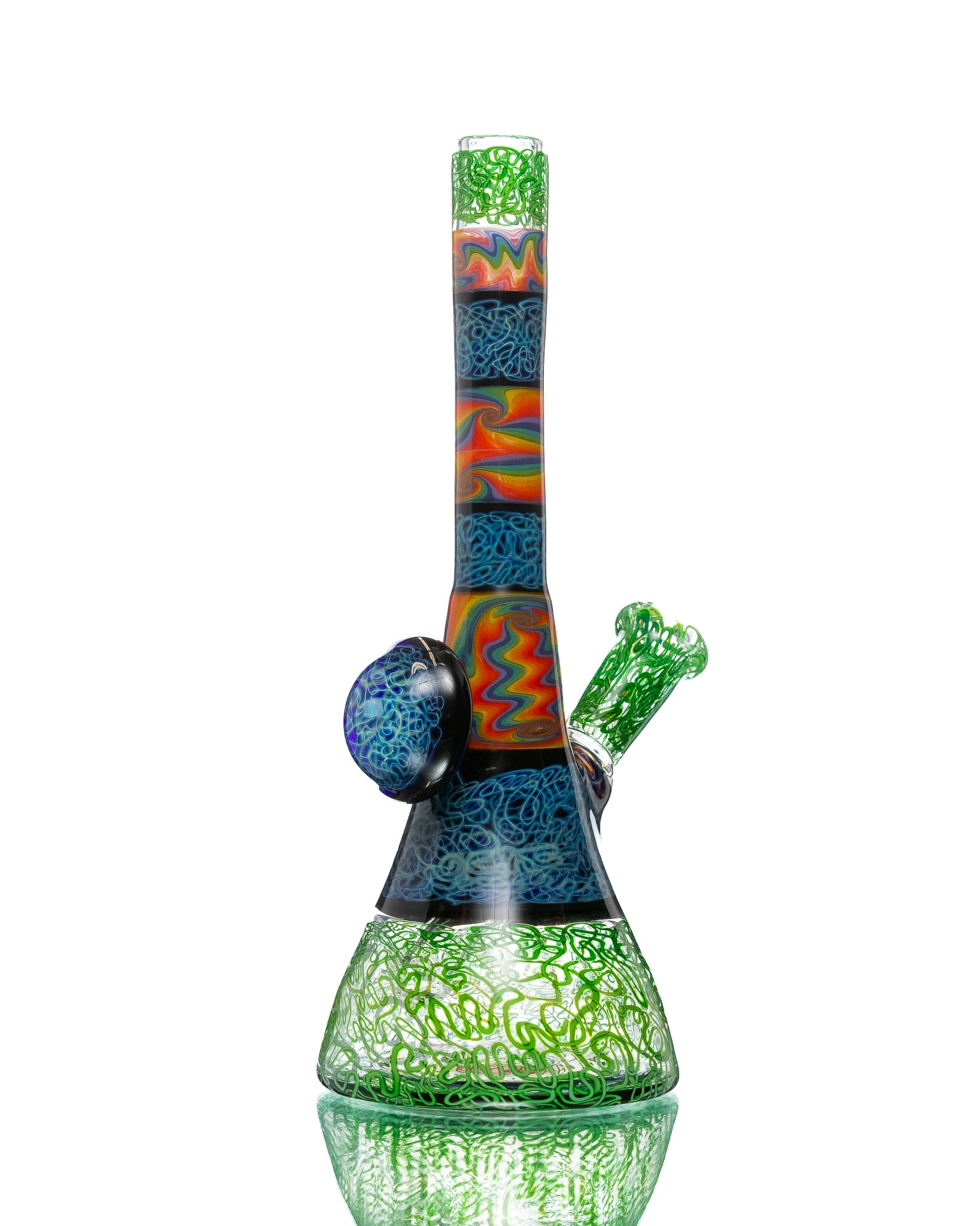 Chuck B - Squiggletech Jammer - Green & Rainbow (UV)