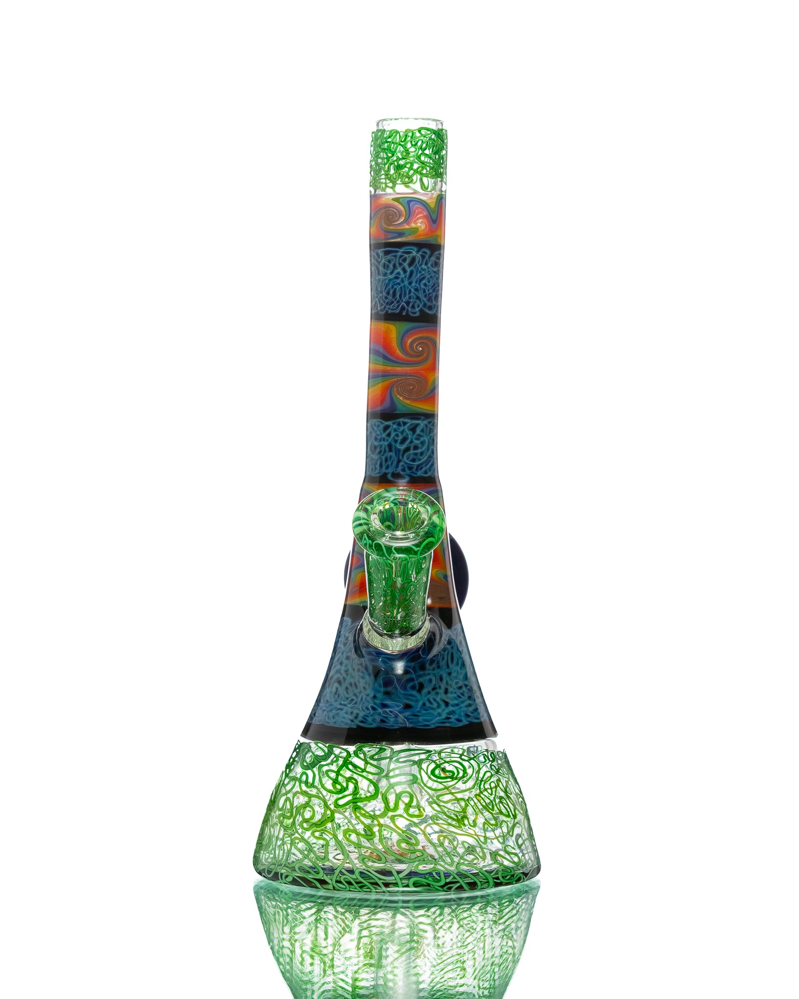 Chuck B - Squiggletech Jammer - Green & Rainbow (UV)