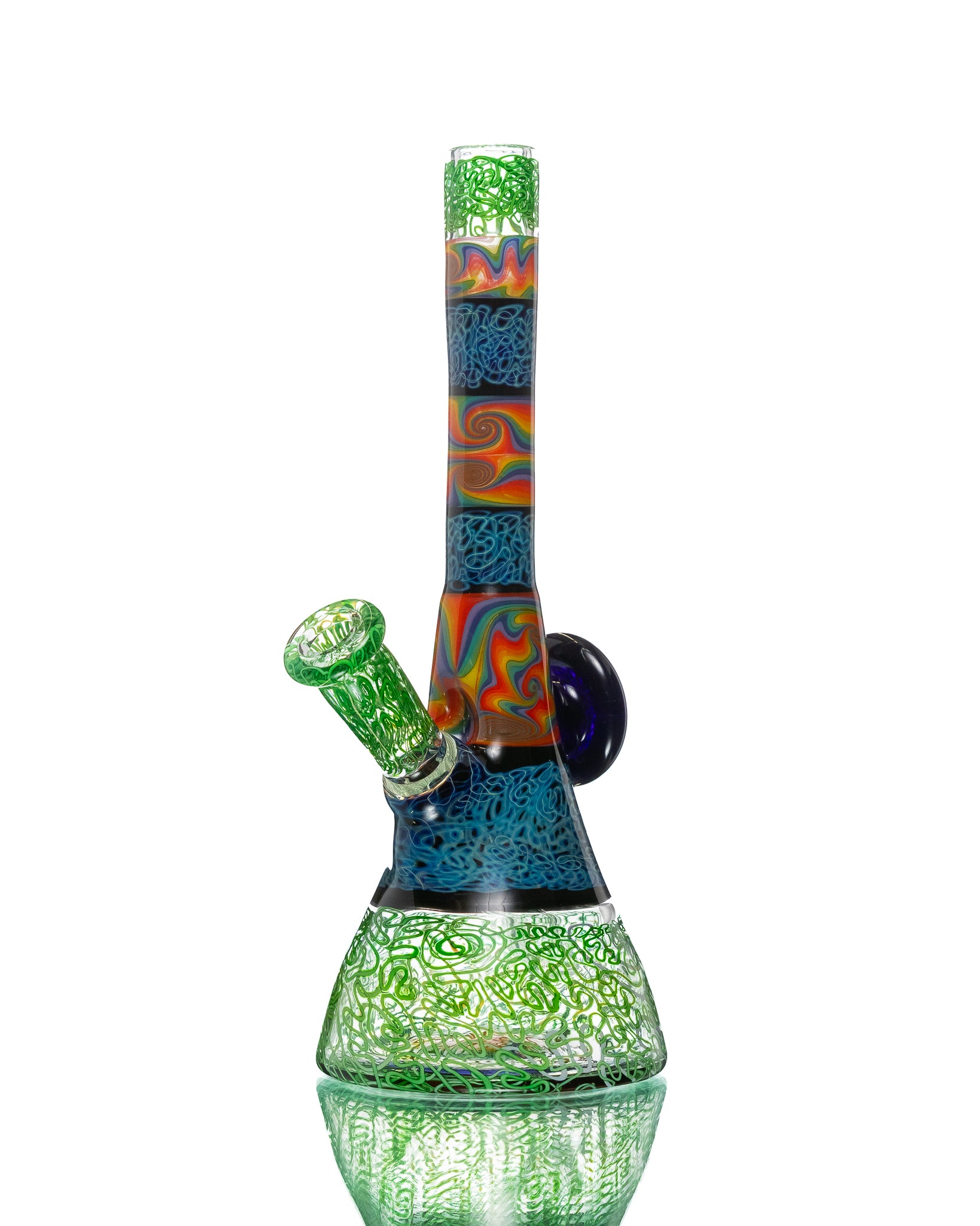 Chuck B - Squiggletech Jammer - Green & Rainbow (UV)
