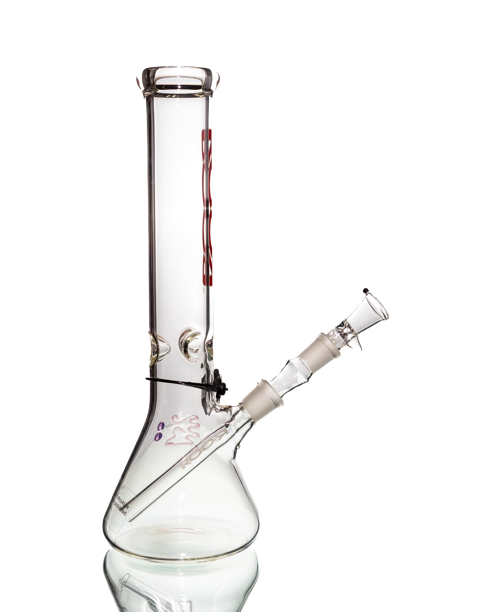 ROOR - 14" Classic Beaker - Red & White