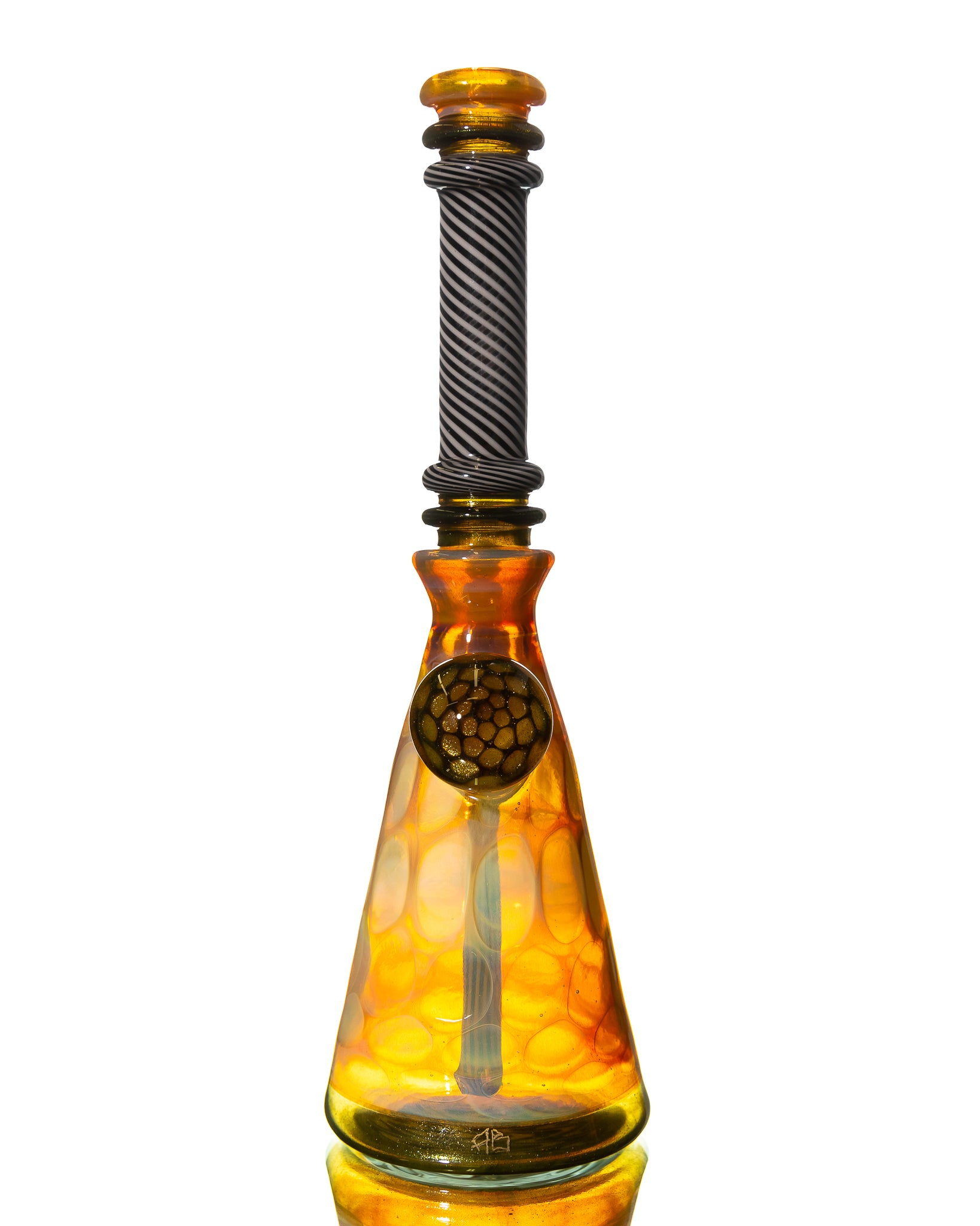 Aaron B - Faceted Beaker - Yellow & Green