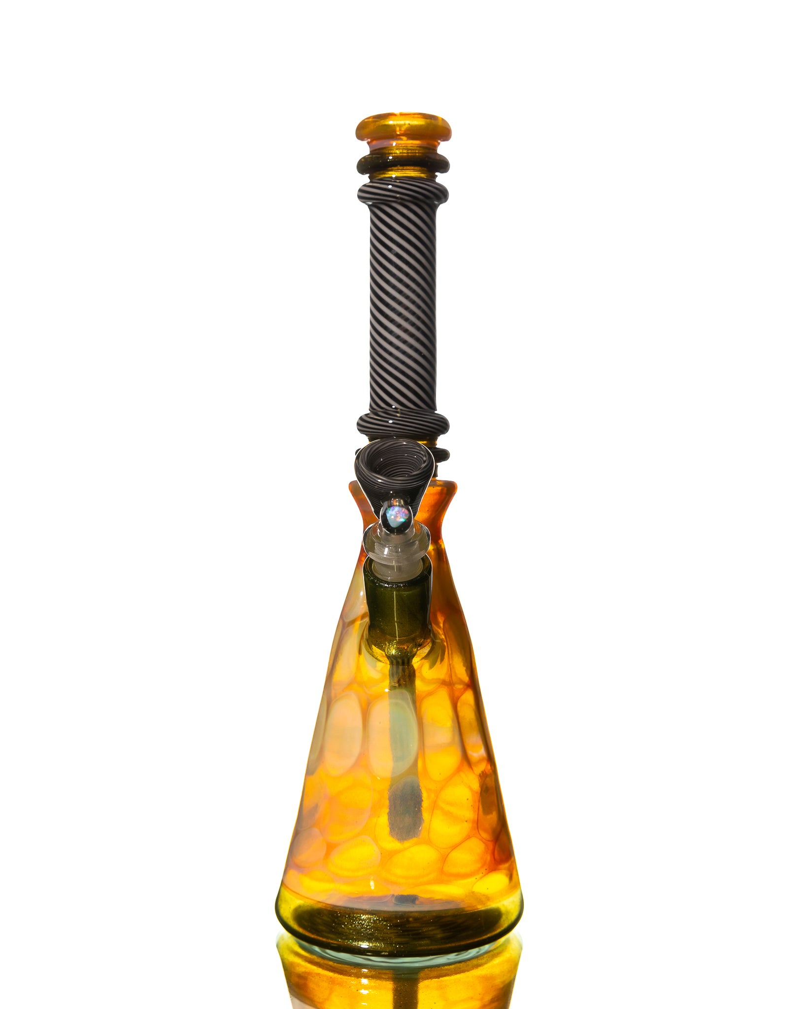 Aaron B - Faceted Beaker - Yellow & Green